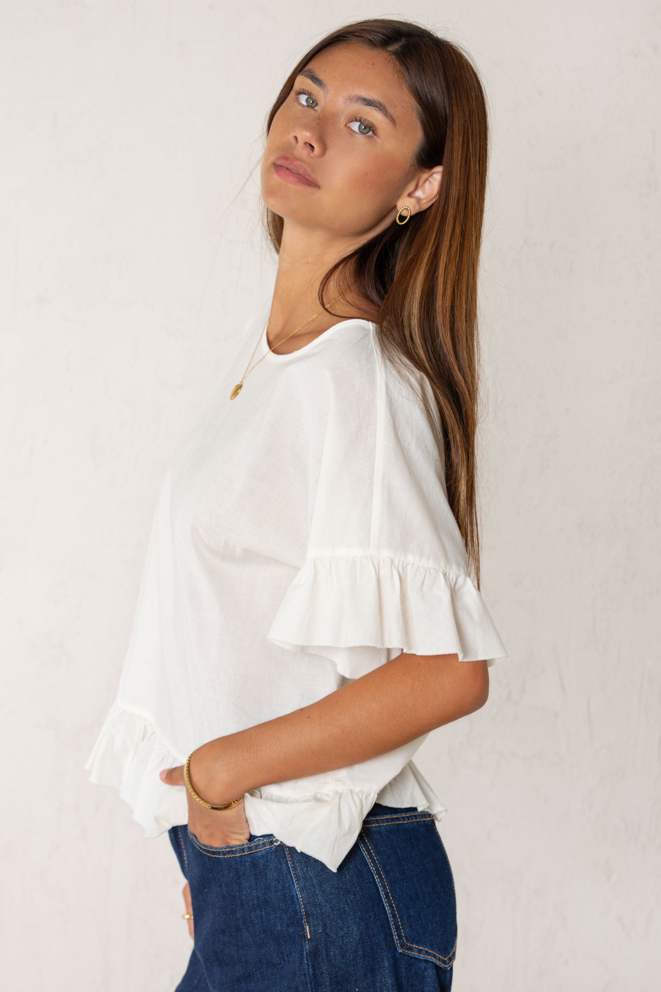 CAMISA OLIVIA // CRUDO