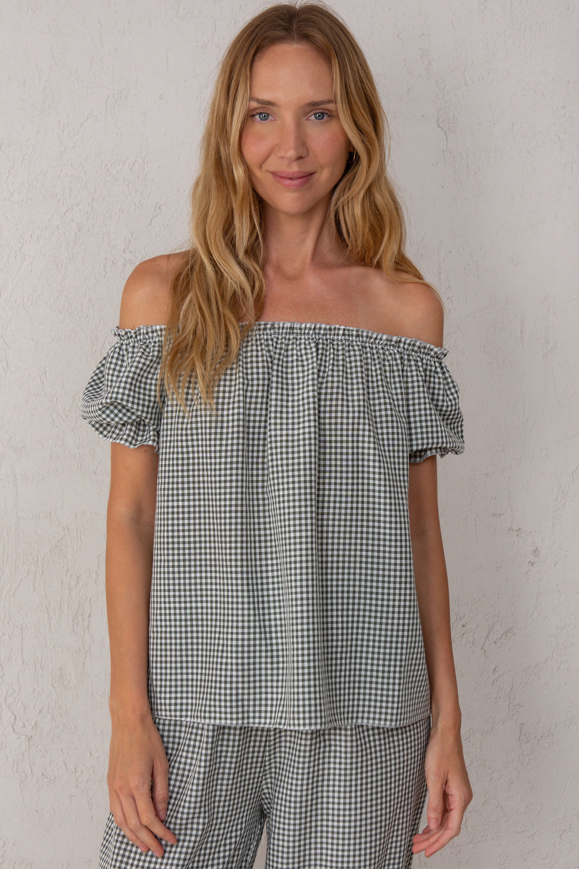 CHEMISE CLAUDIA VICHY VERTE