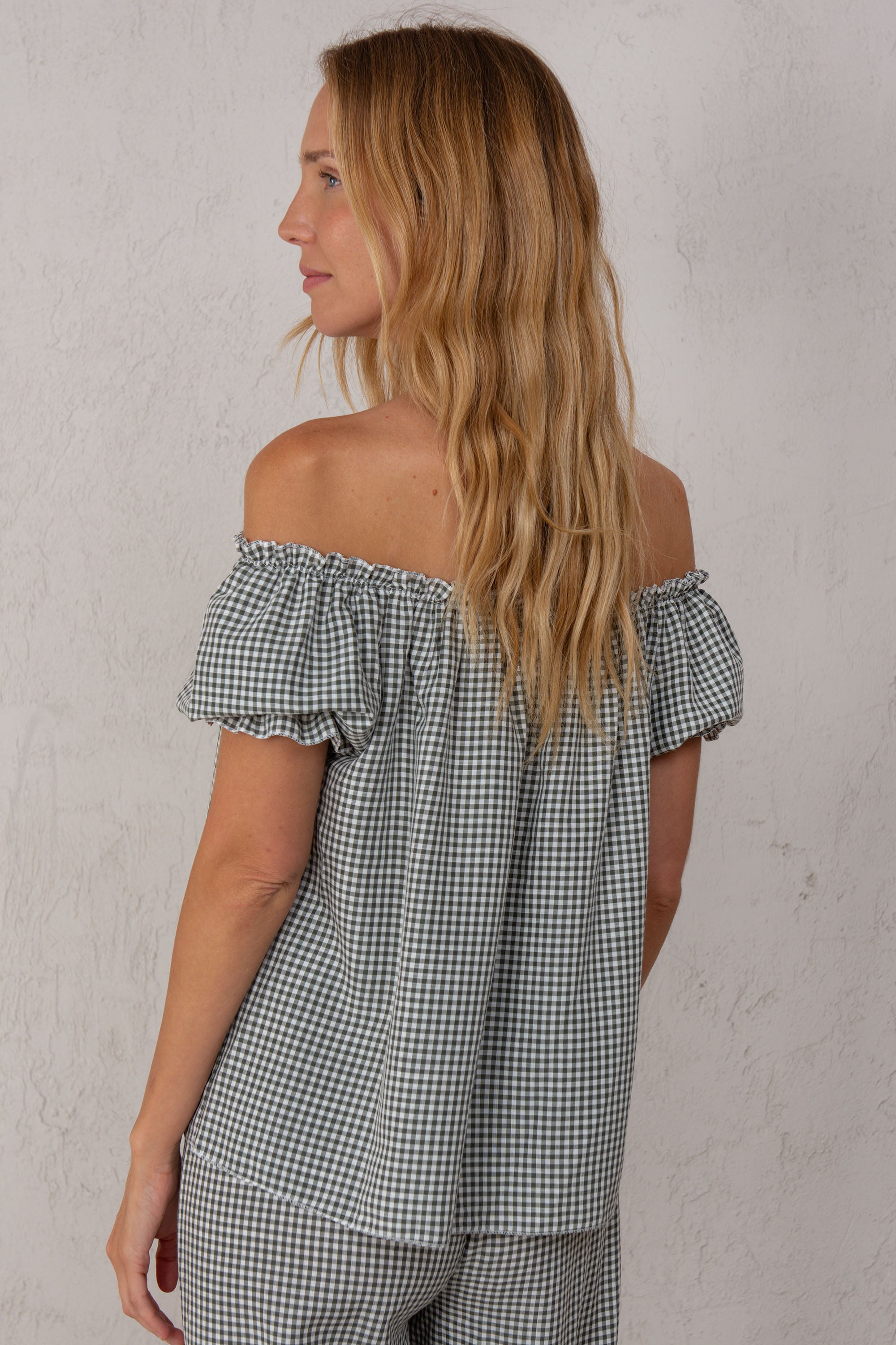 CHEMISE CLAUDIA VICHY VERTE