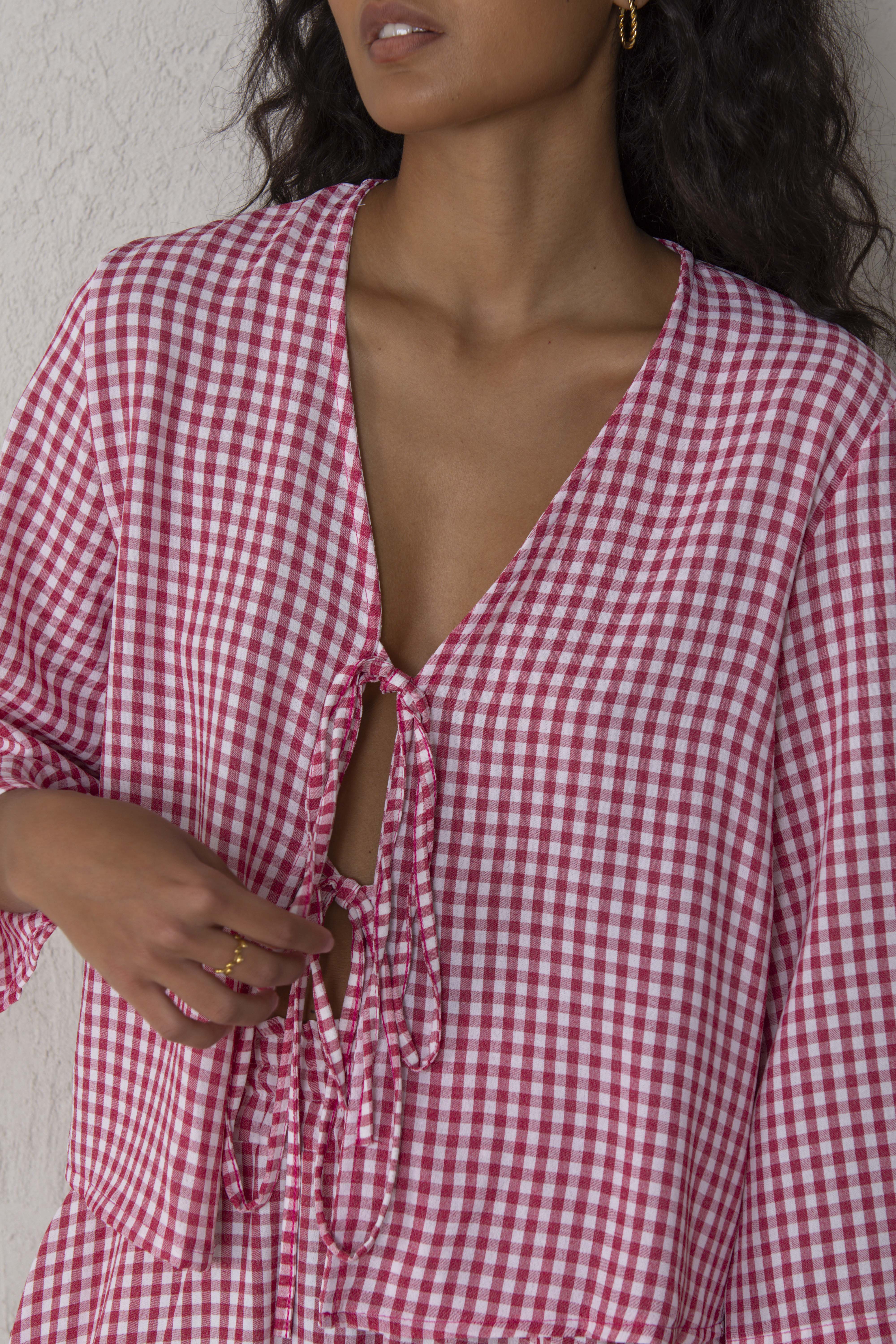 CAMISA ELENA // VICHÍ ROJO