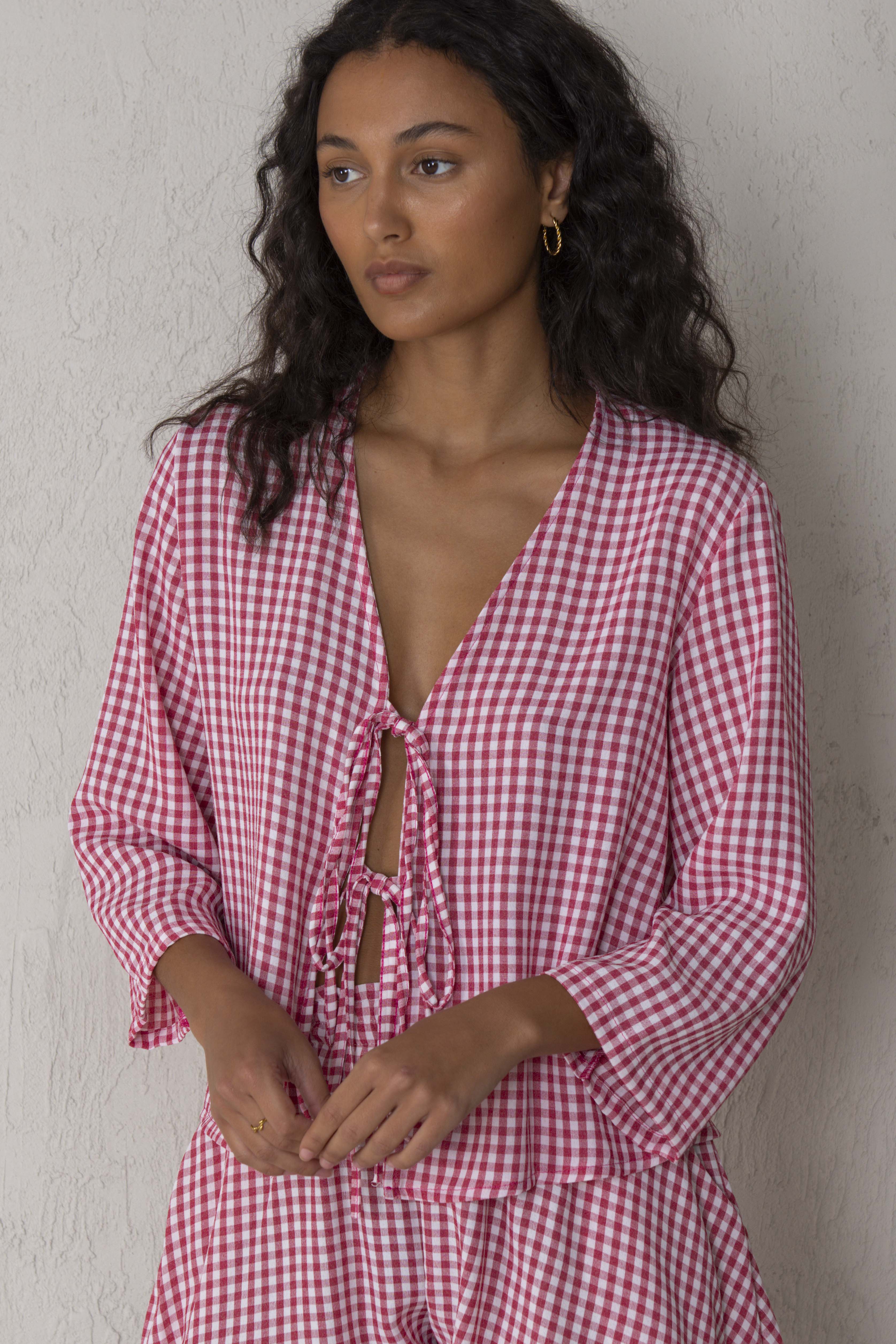 CAMISA ELENA // VICHÍ ROJO