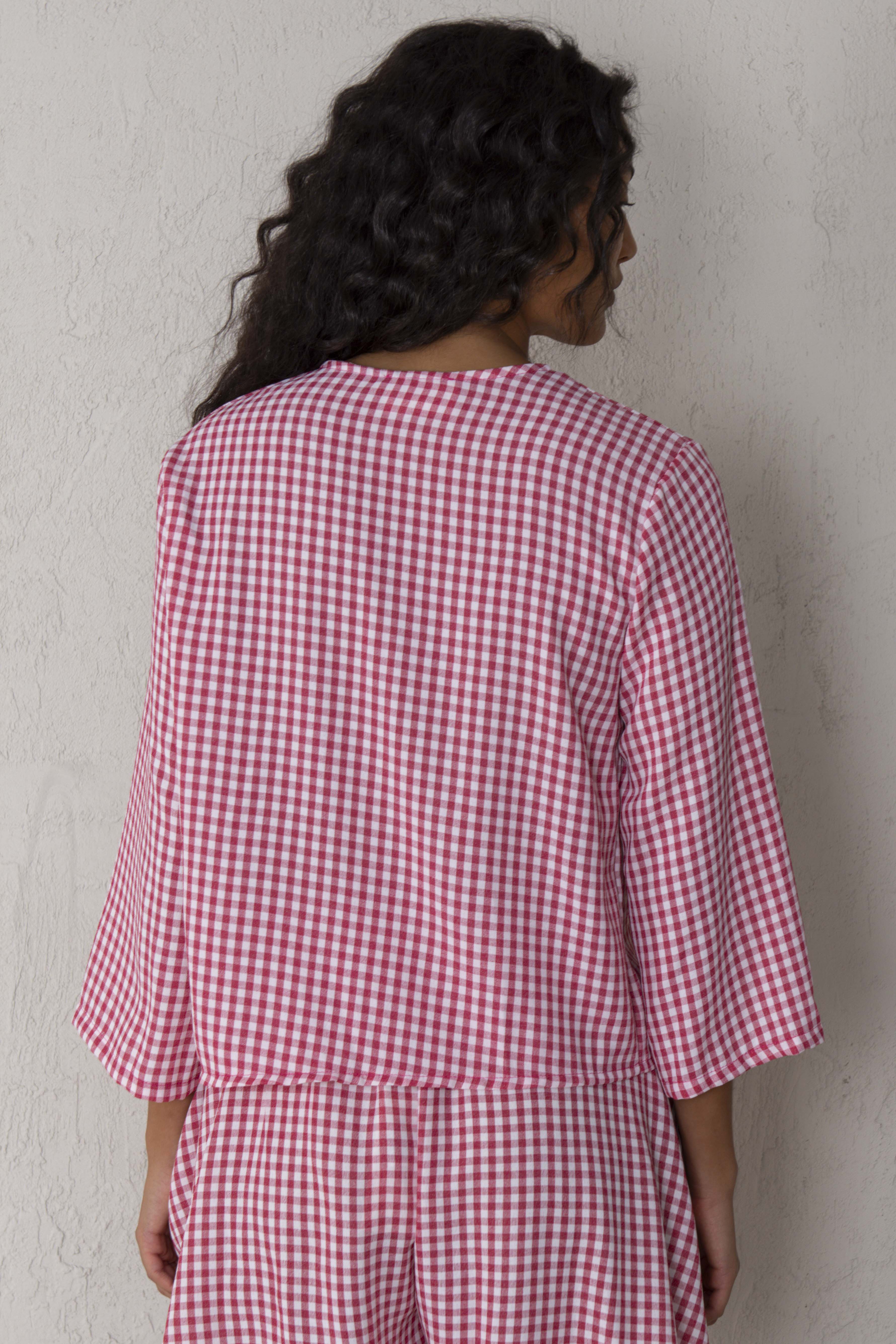 CAMISA ELENA // VICHÍ ROJO