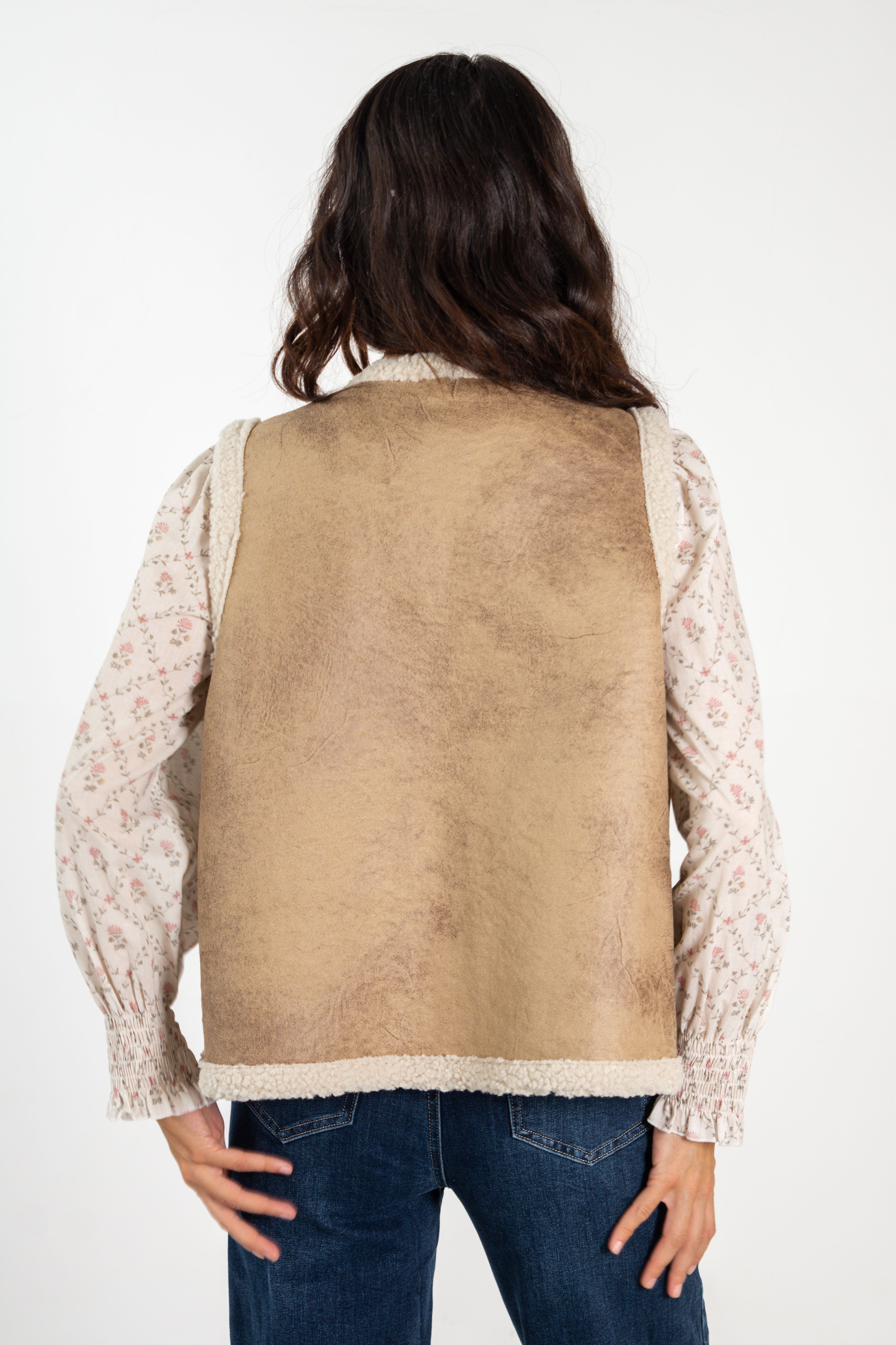 SUSANA VEST // TAUPE