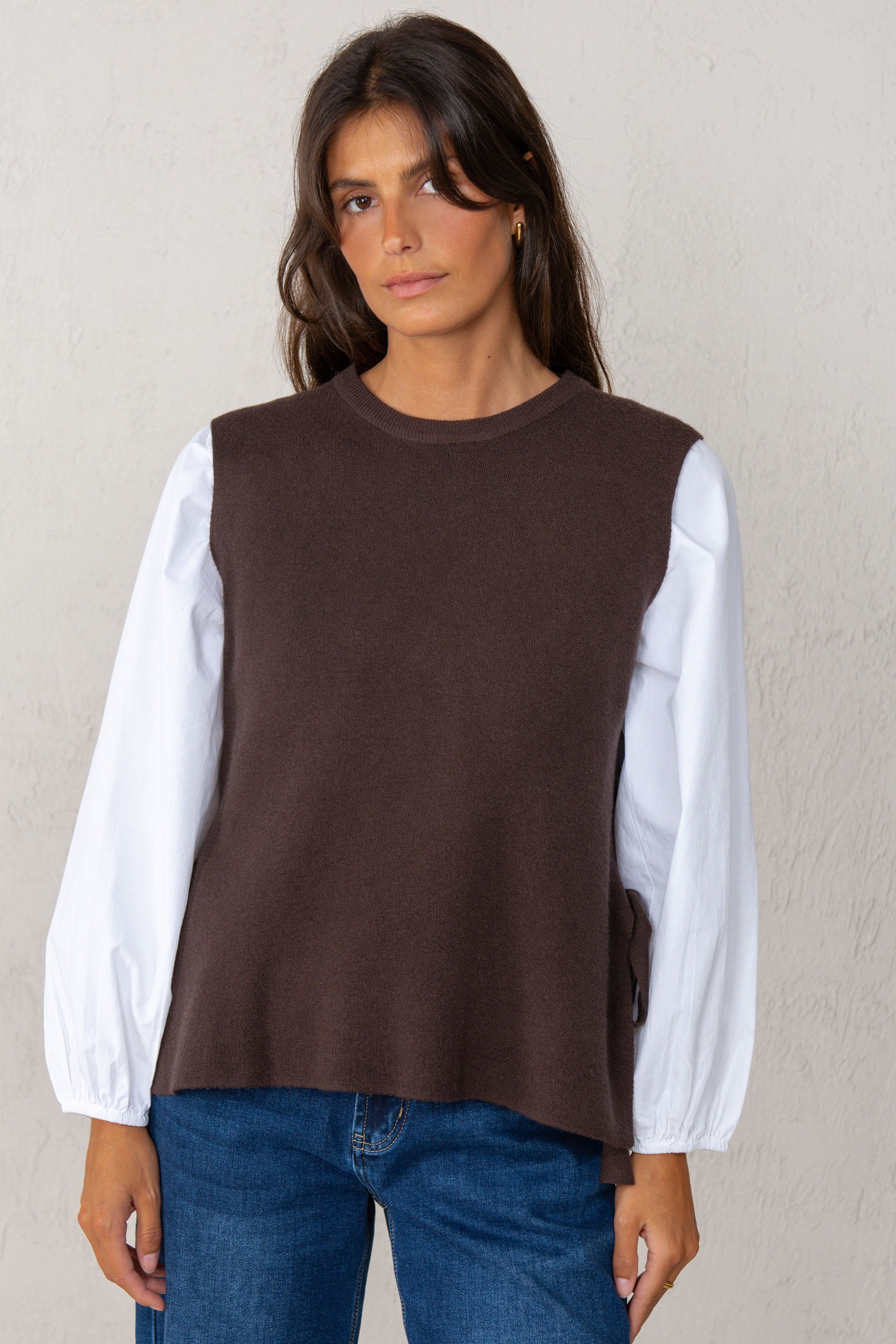 JULIET VEST // BROWN