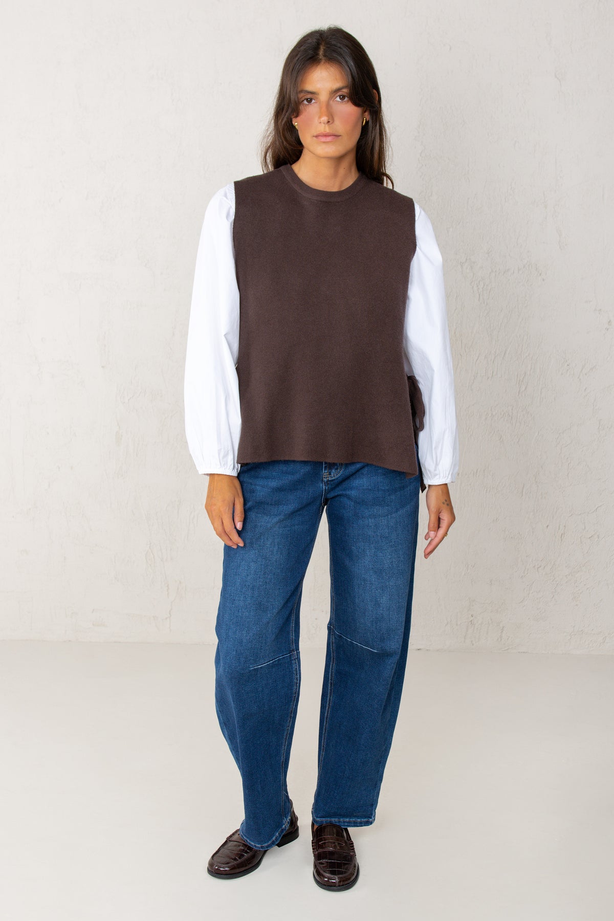 JULIET VEST // BROWN