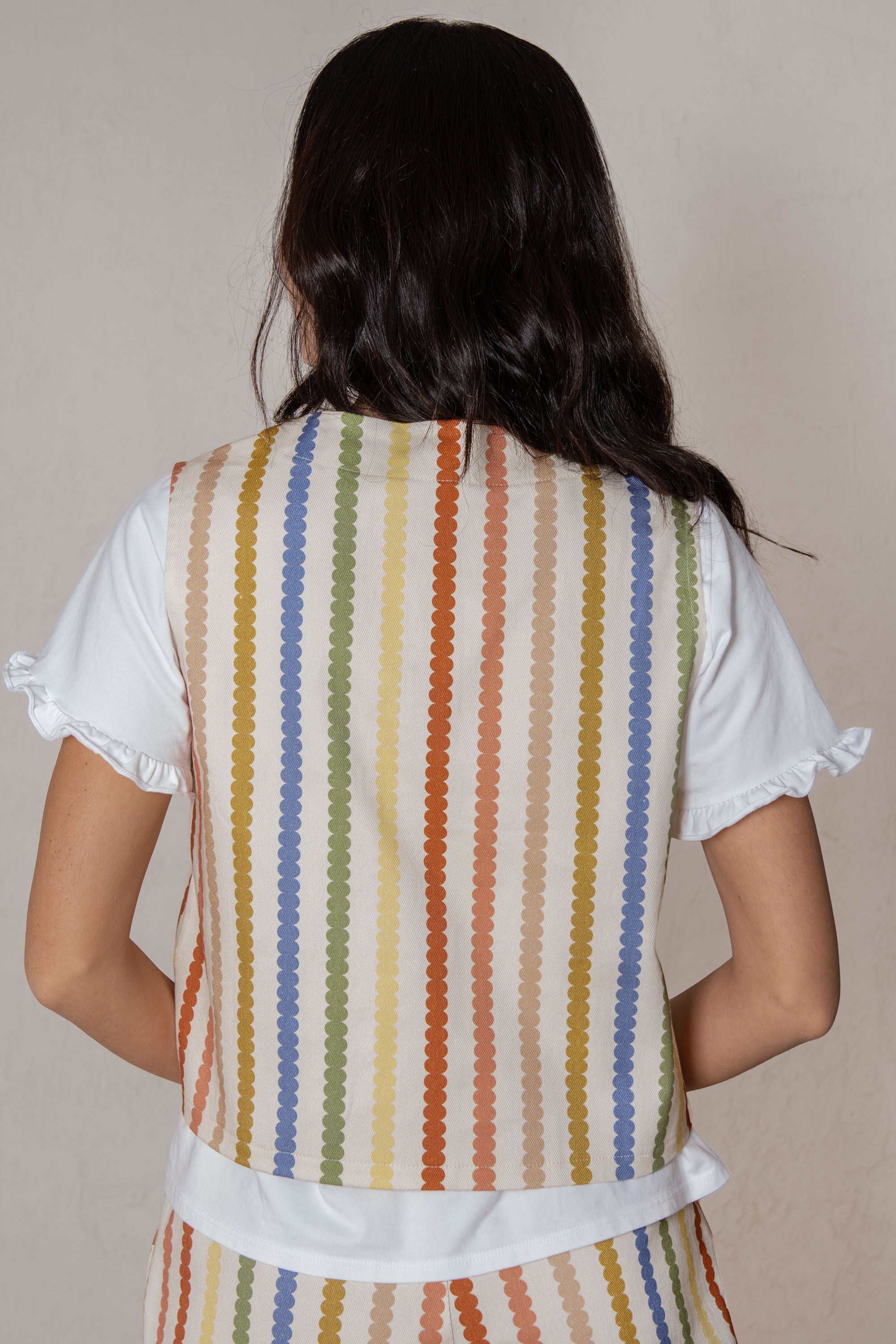 CHALECO MÍA // RAYAS DE COLORES