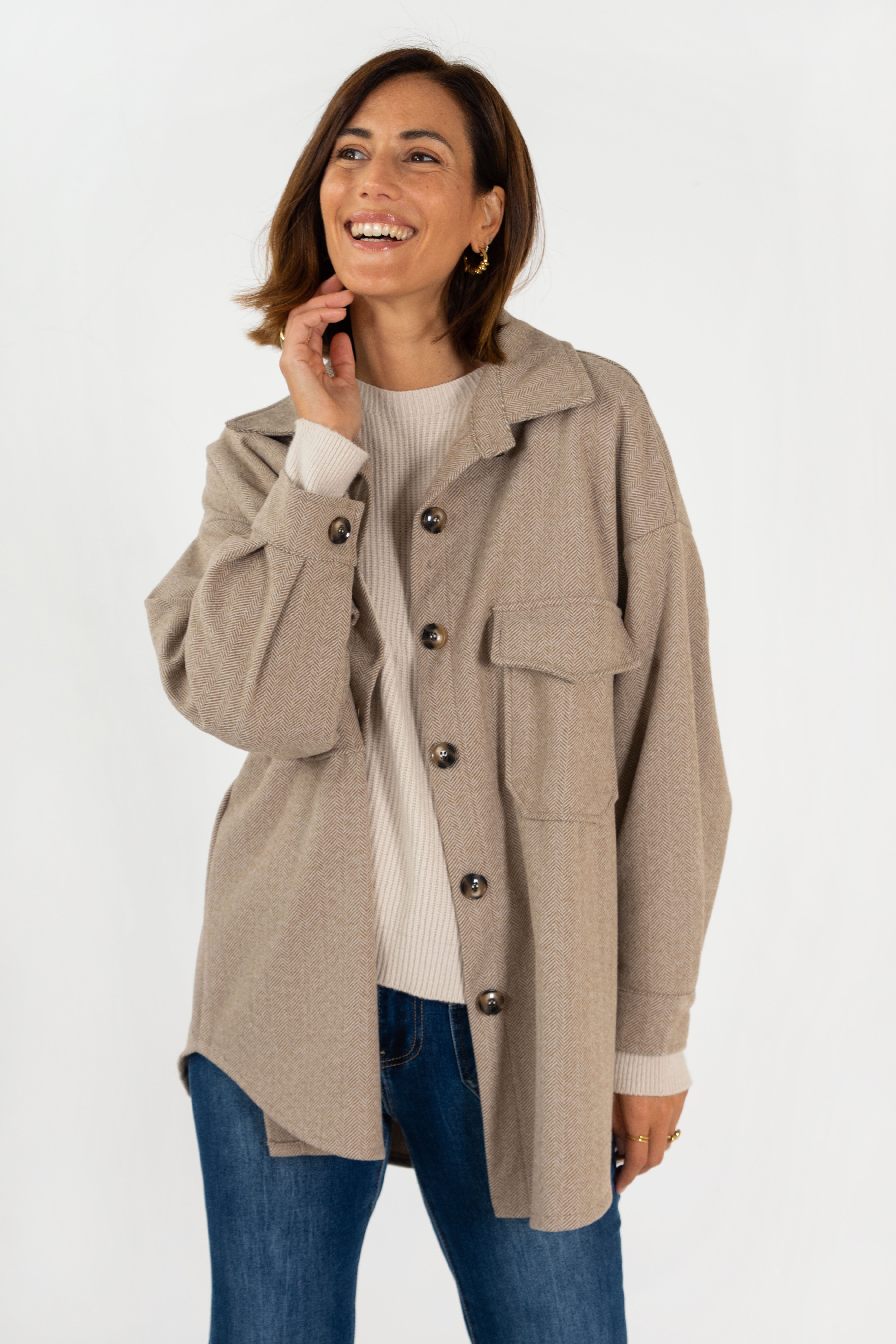 CHAQUETA ALEJANDRA // BEIGE