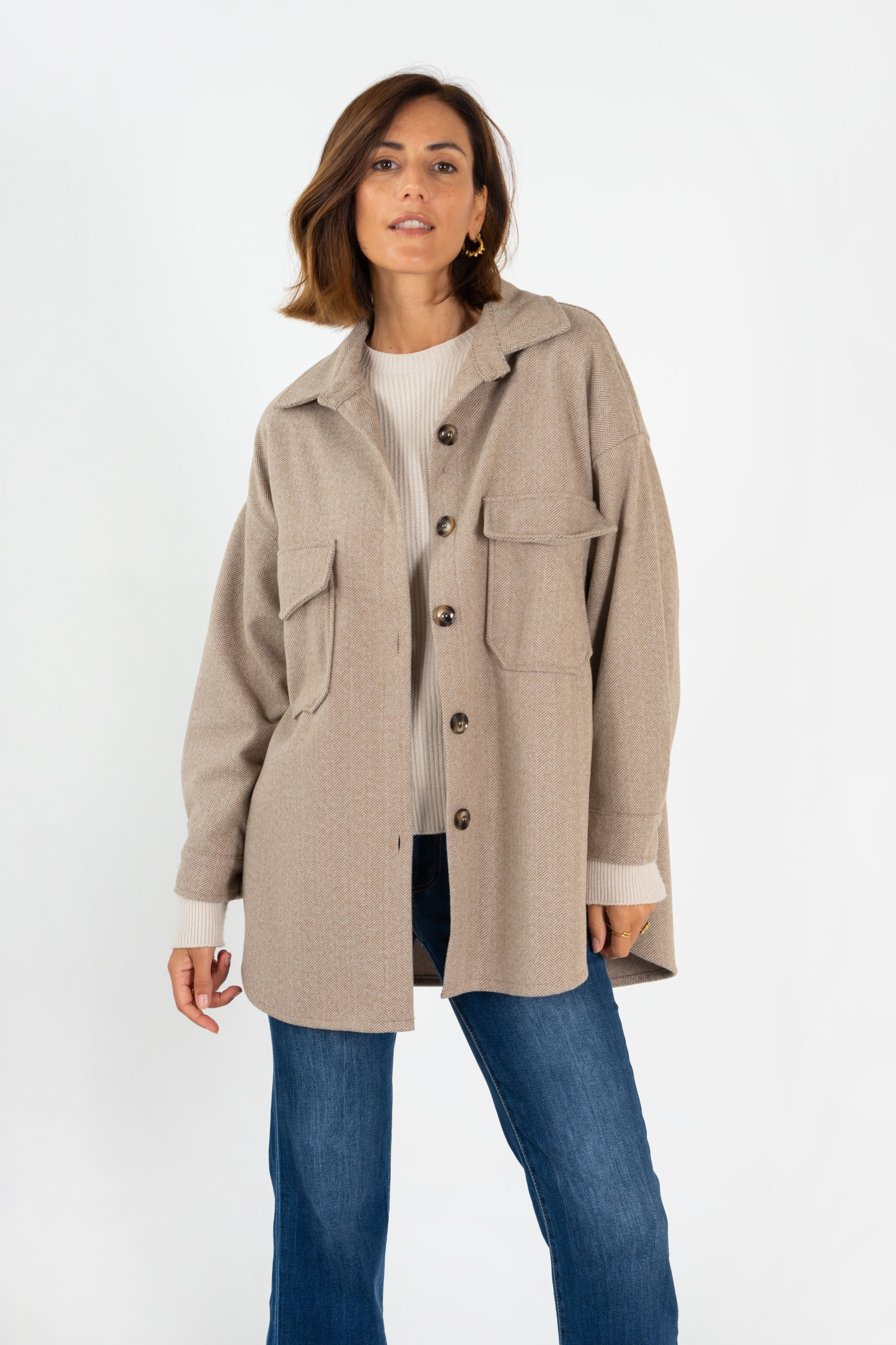 CHAQUETA ALEJANDRA // BEIGE