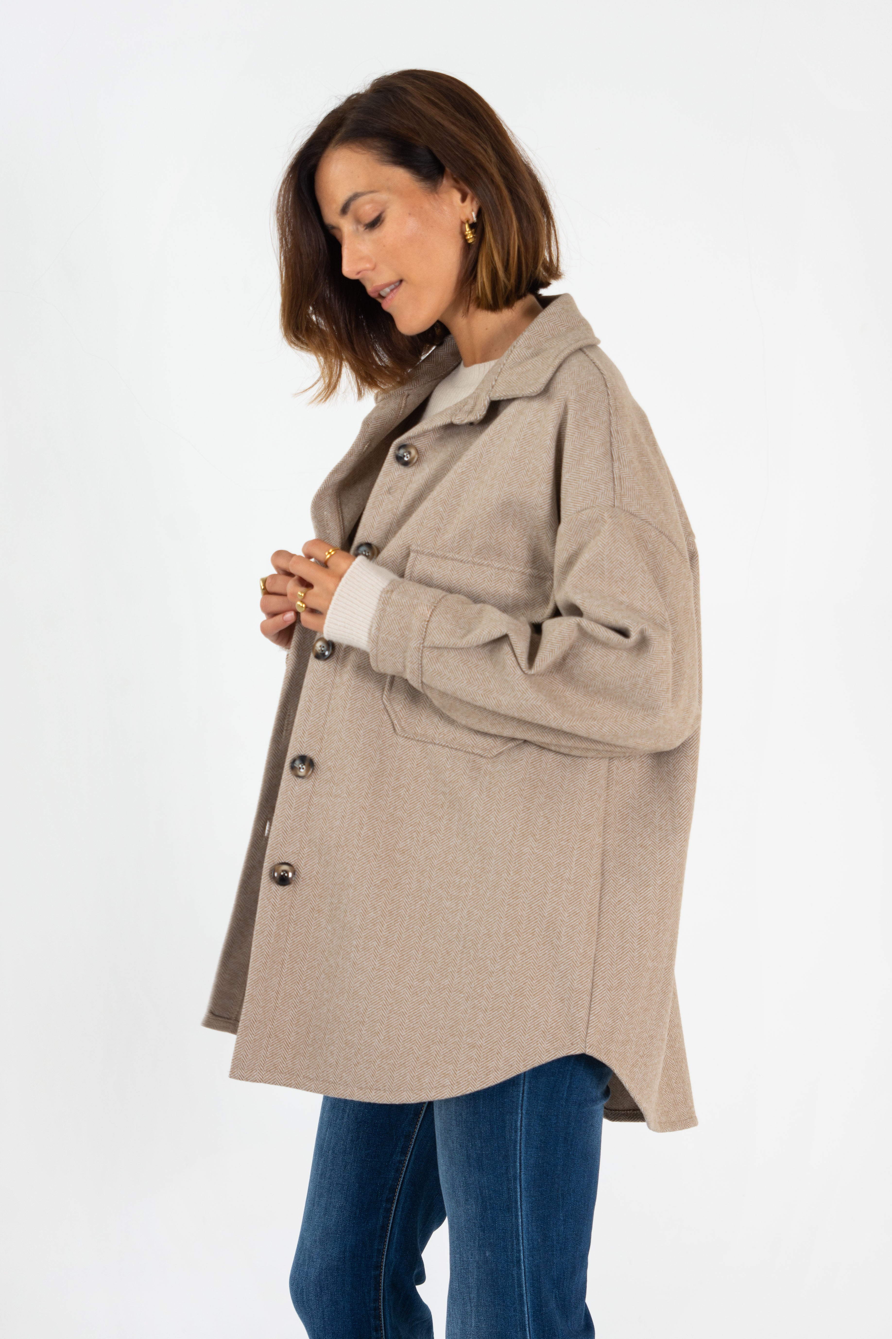 CHAQUETA ALEJANDRA // BEIGE