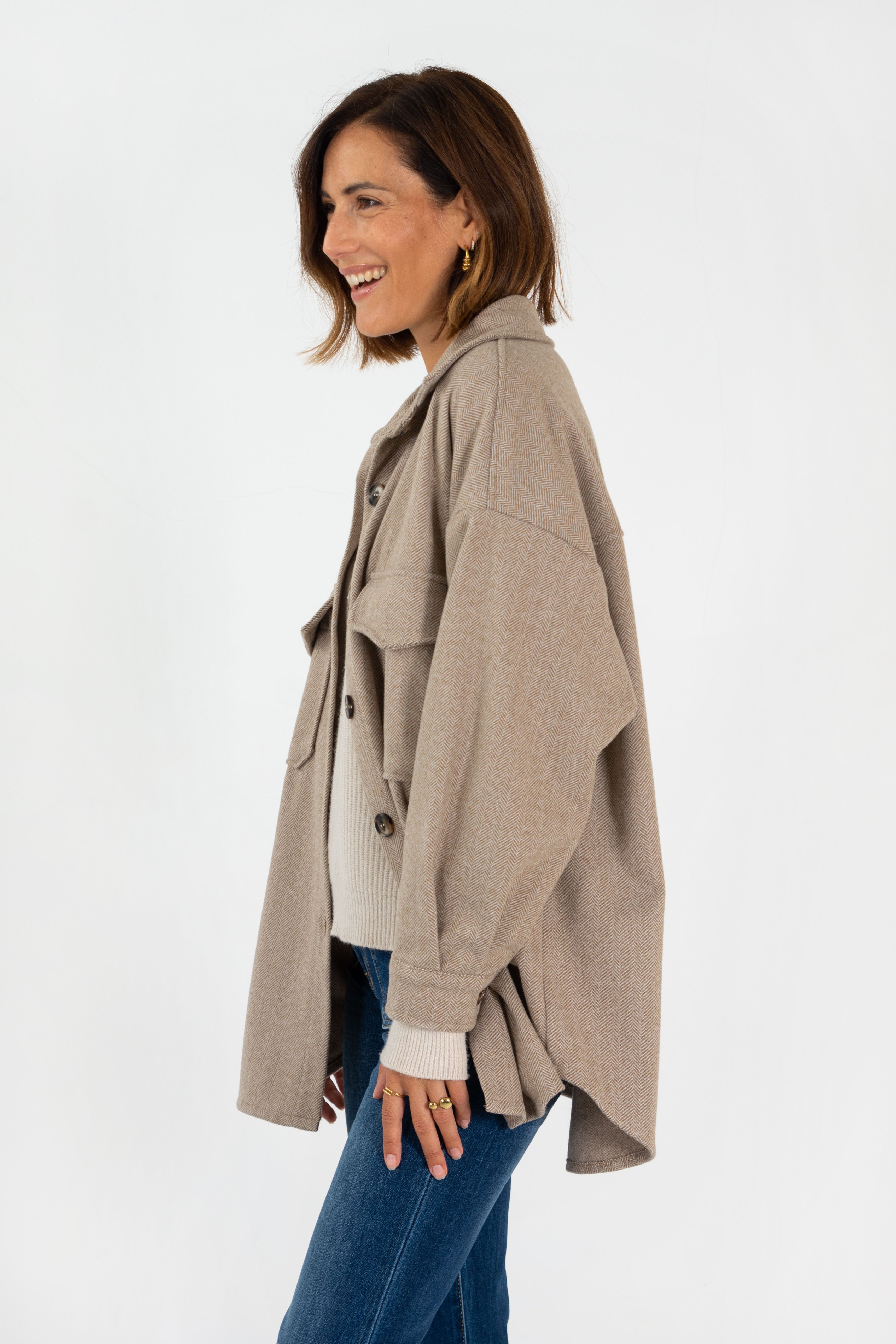 CHAQUETA ALEJANDRA // BEIGE