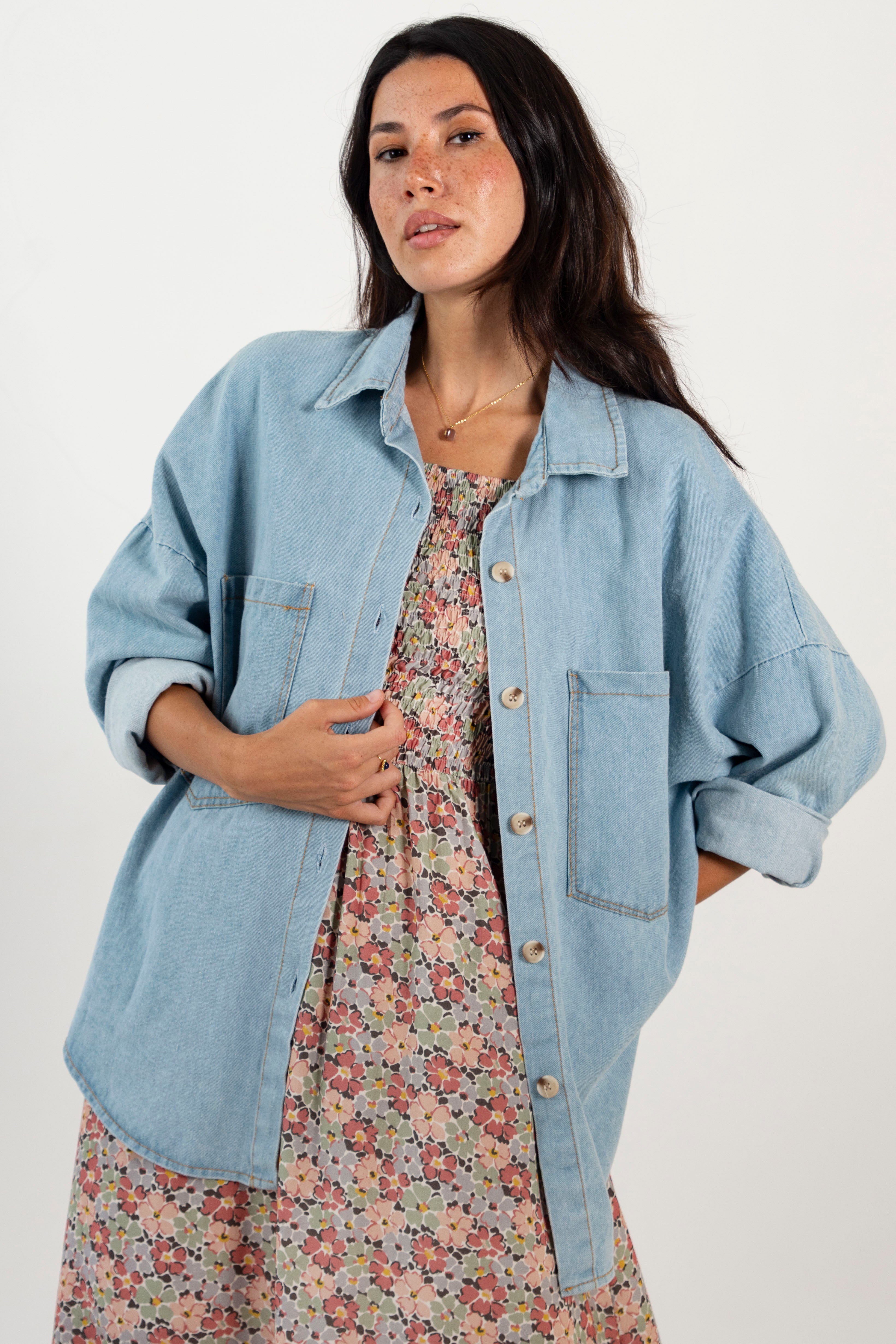 CELIA JACKET // LIGHT DENIM