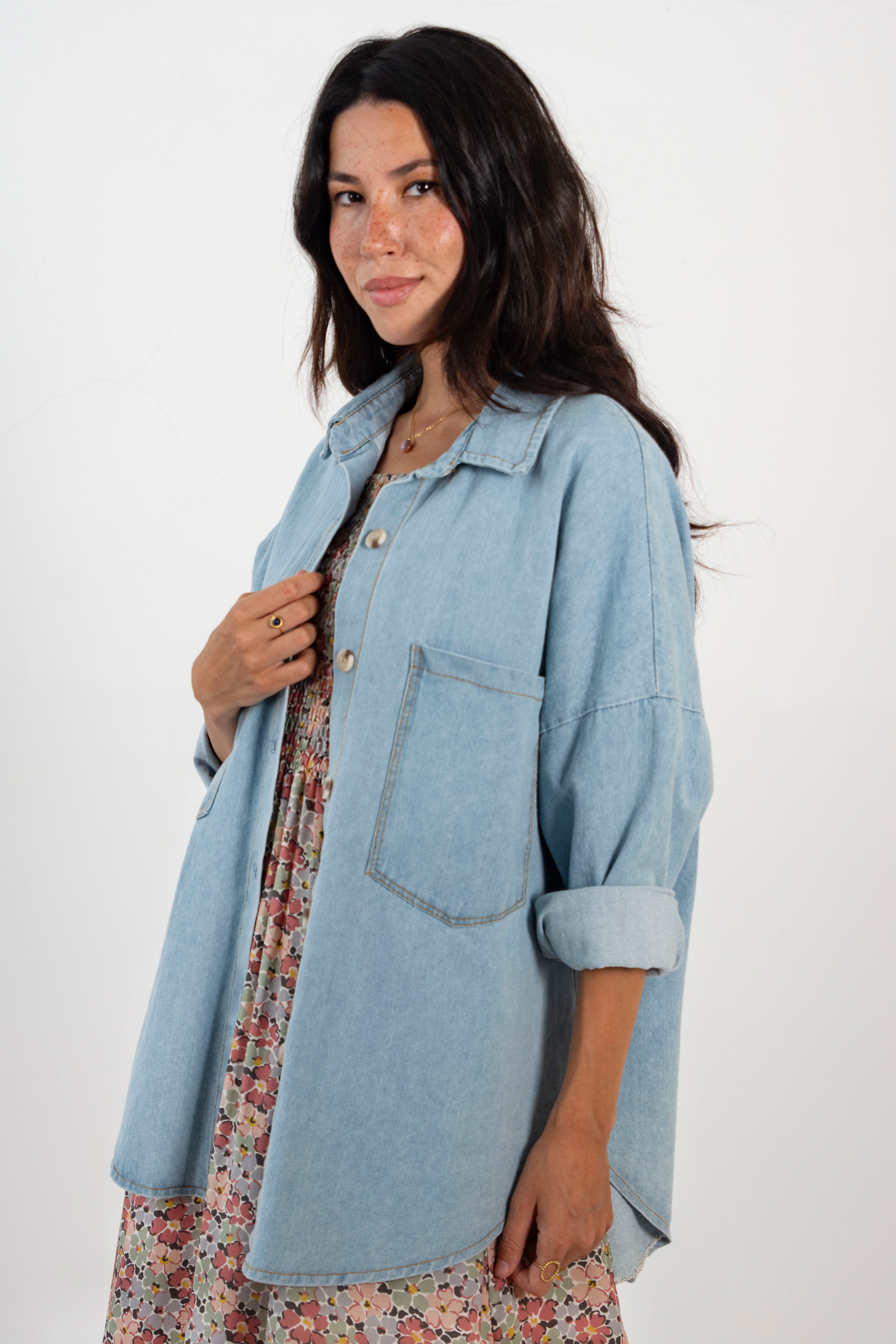 CELIA JACKET // LIGHT DENIM