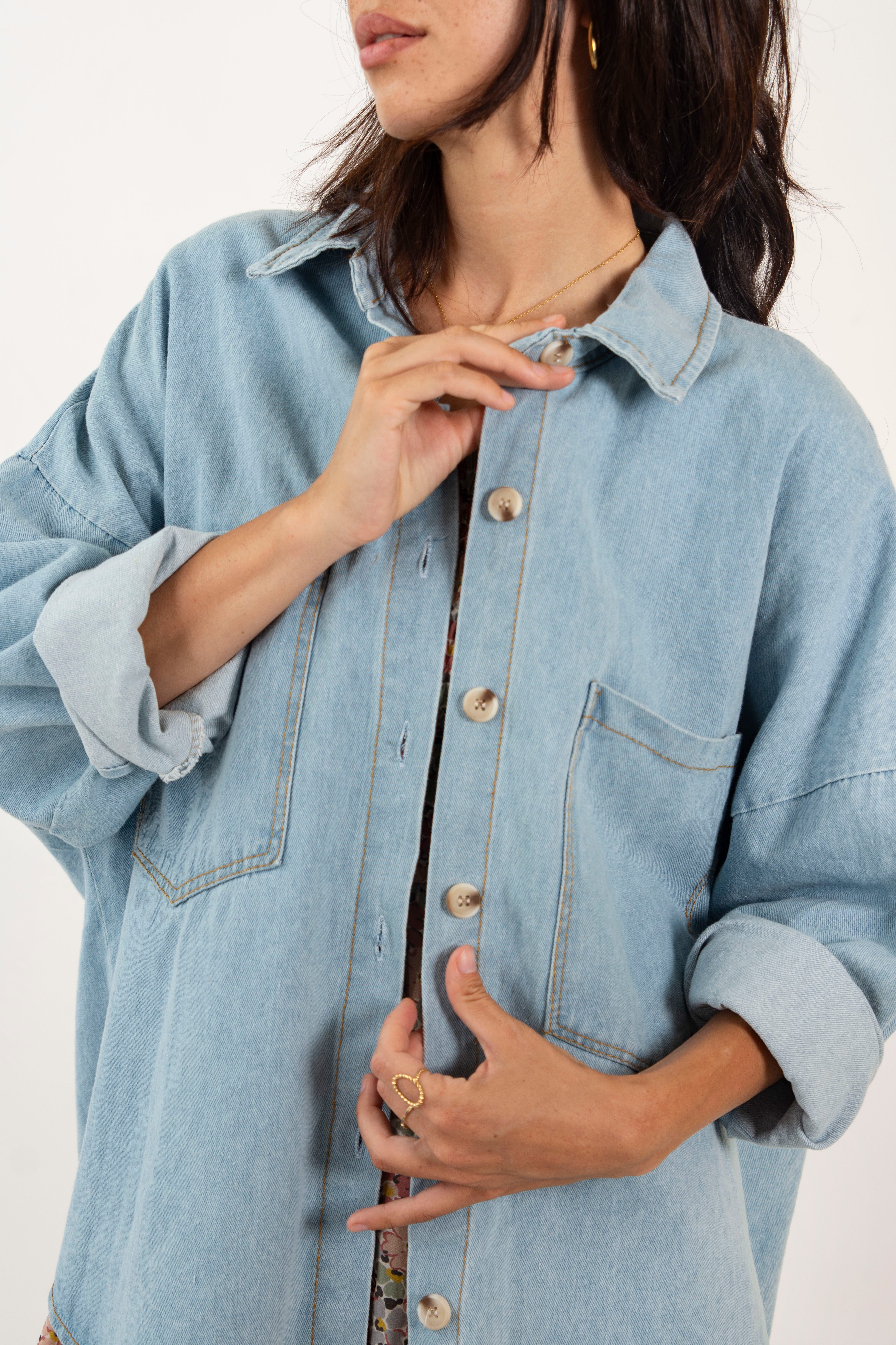 CELIA JACKET // LIGHT DENIM