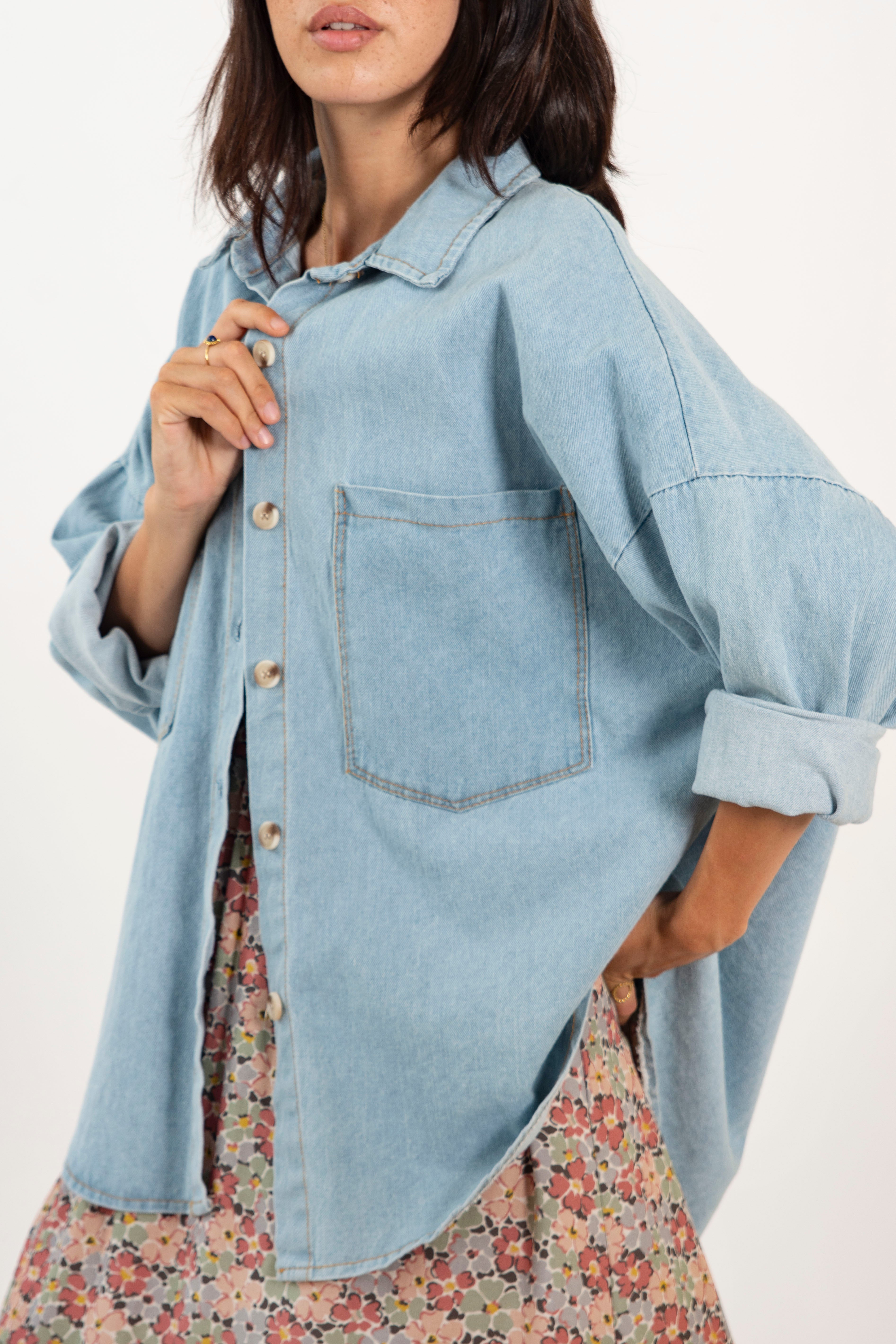 CELIA JACKET // LIGHT DENIM