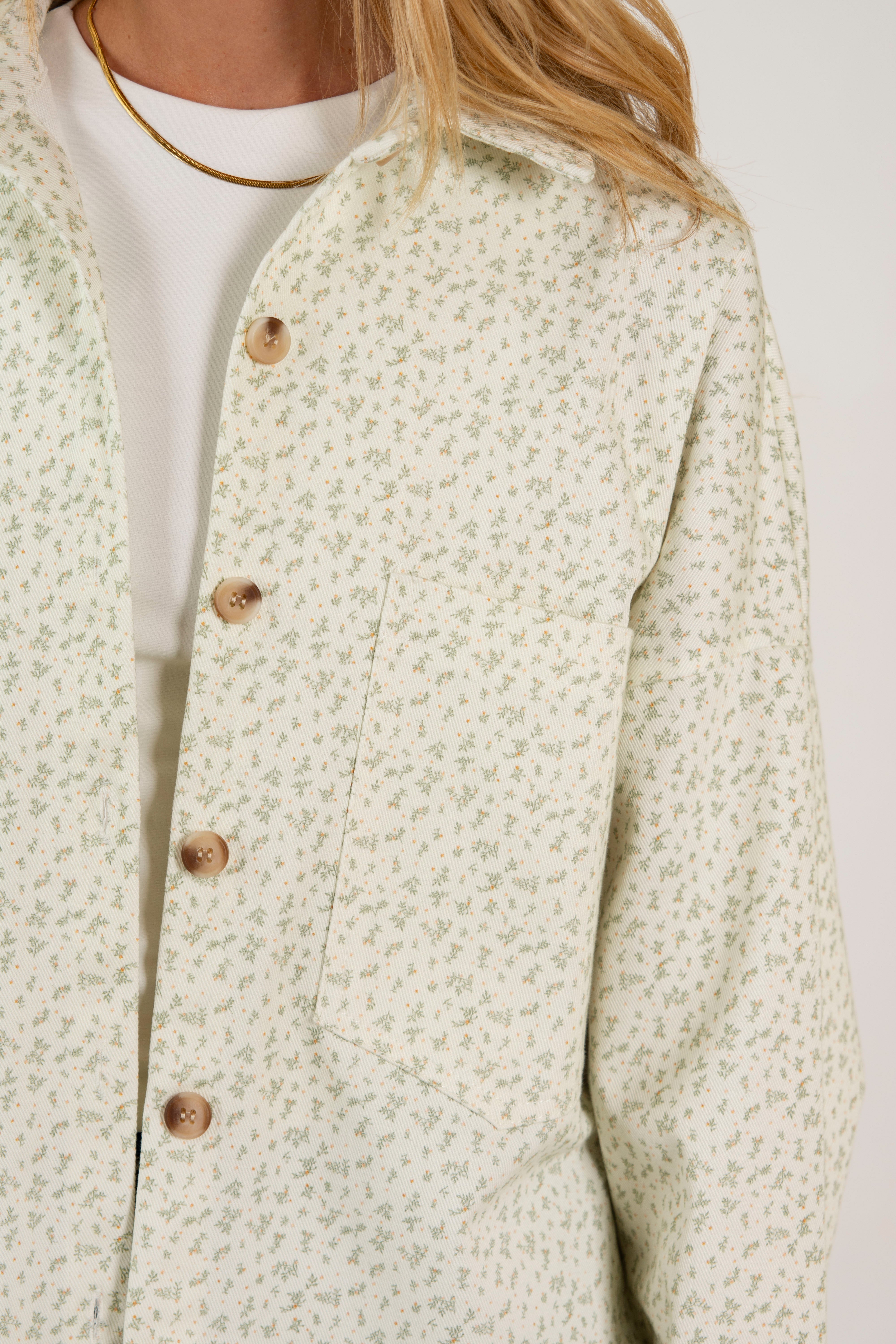 CHAQUETA CELIA // FLORES MOSTAZA