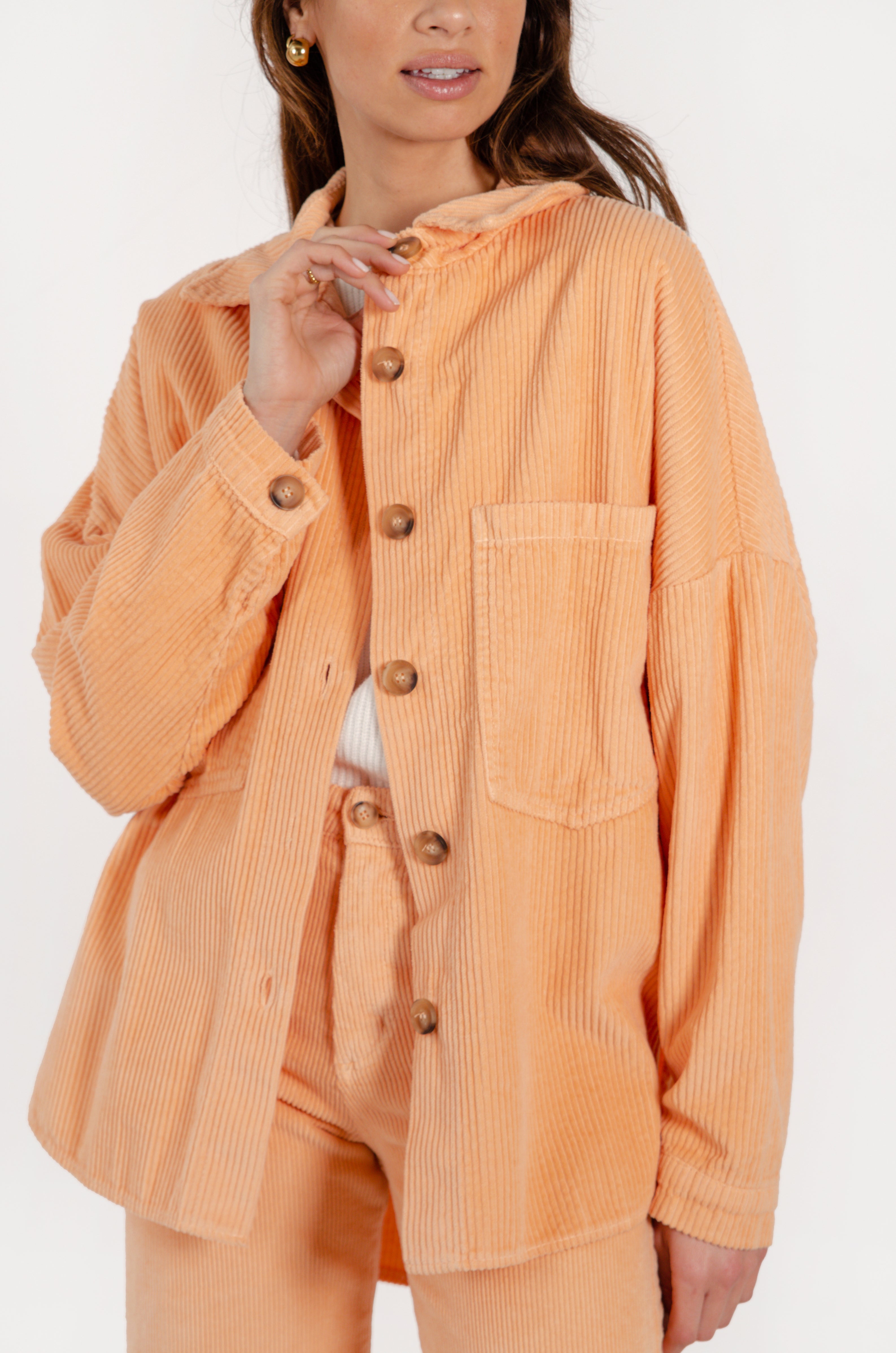 Peach 2025 corduroy jacket