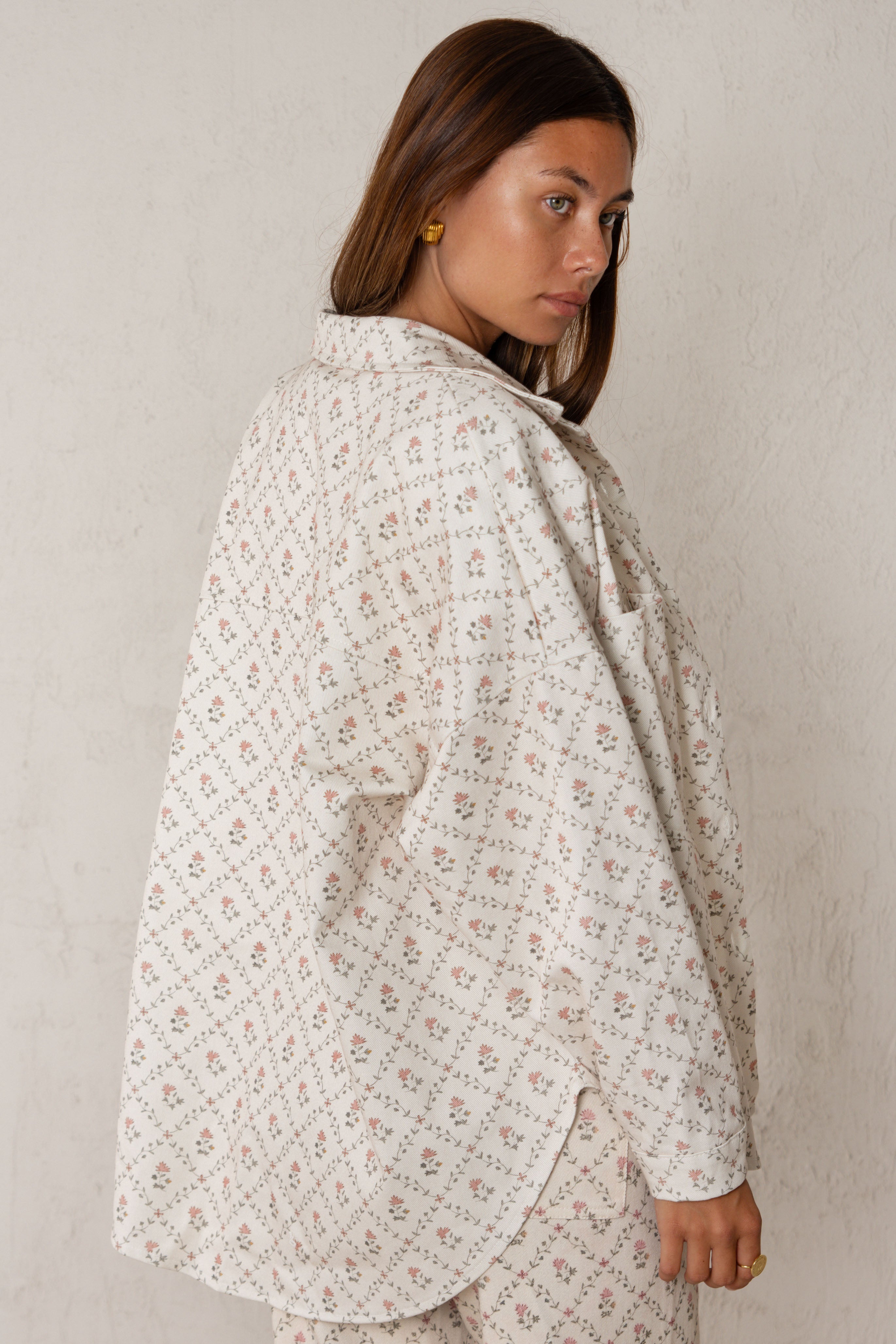 CHAQUETA CELIA // FLORES ROSA