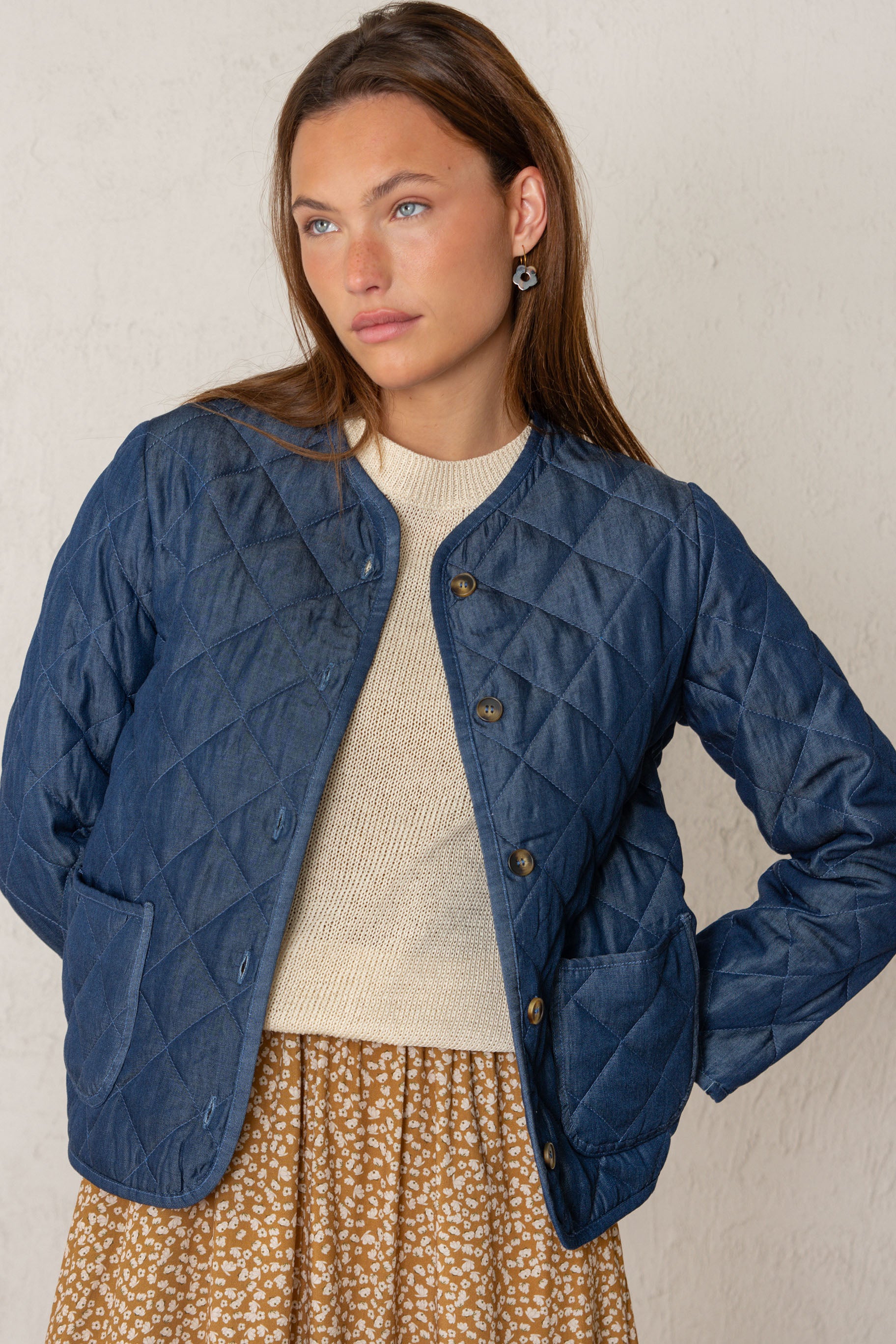 CHAQUETA DANIELA // DENIM OSCURO