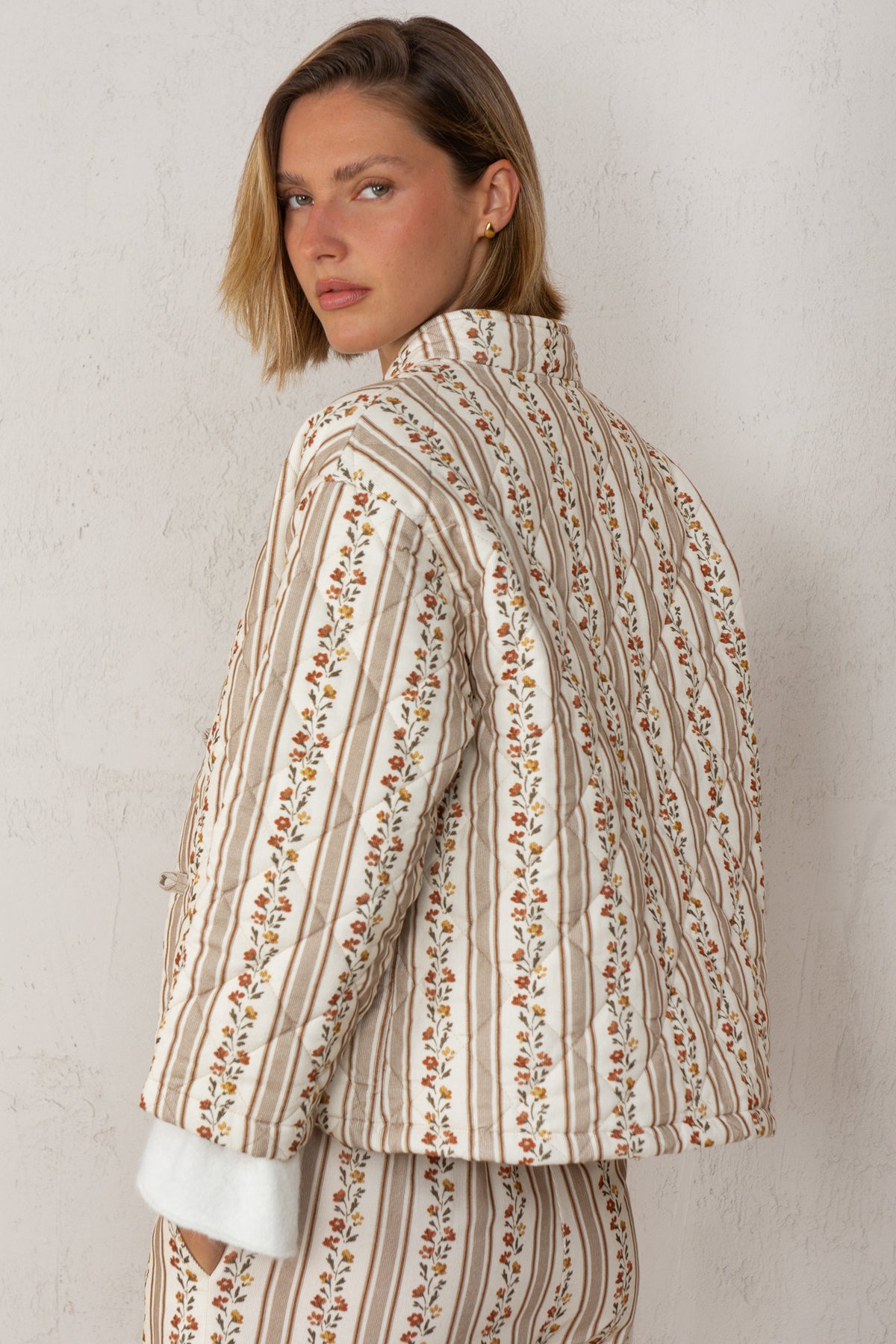 ALLEGRA JACKET // TOFFEE FLOWERS