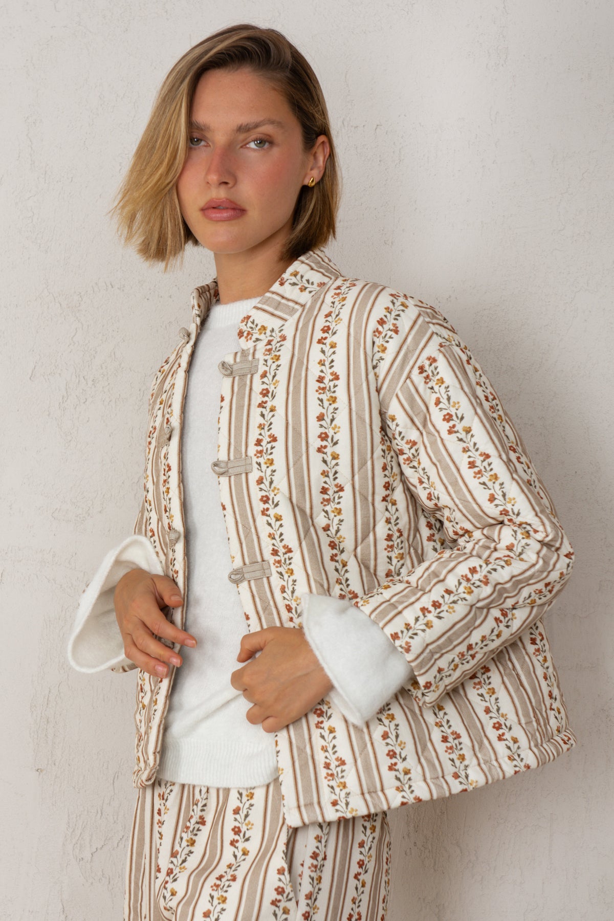 ALLEGRA JACKET // TOFFEE FLOWERS