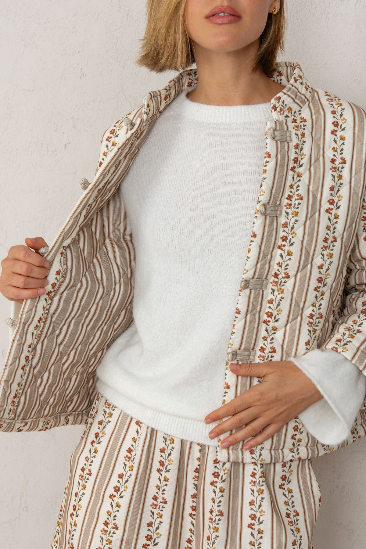 ALLEGRA JACKET // TOFFEE FLOWERS