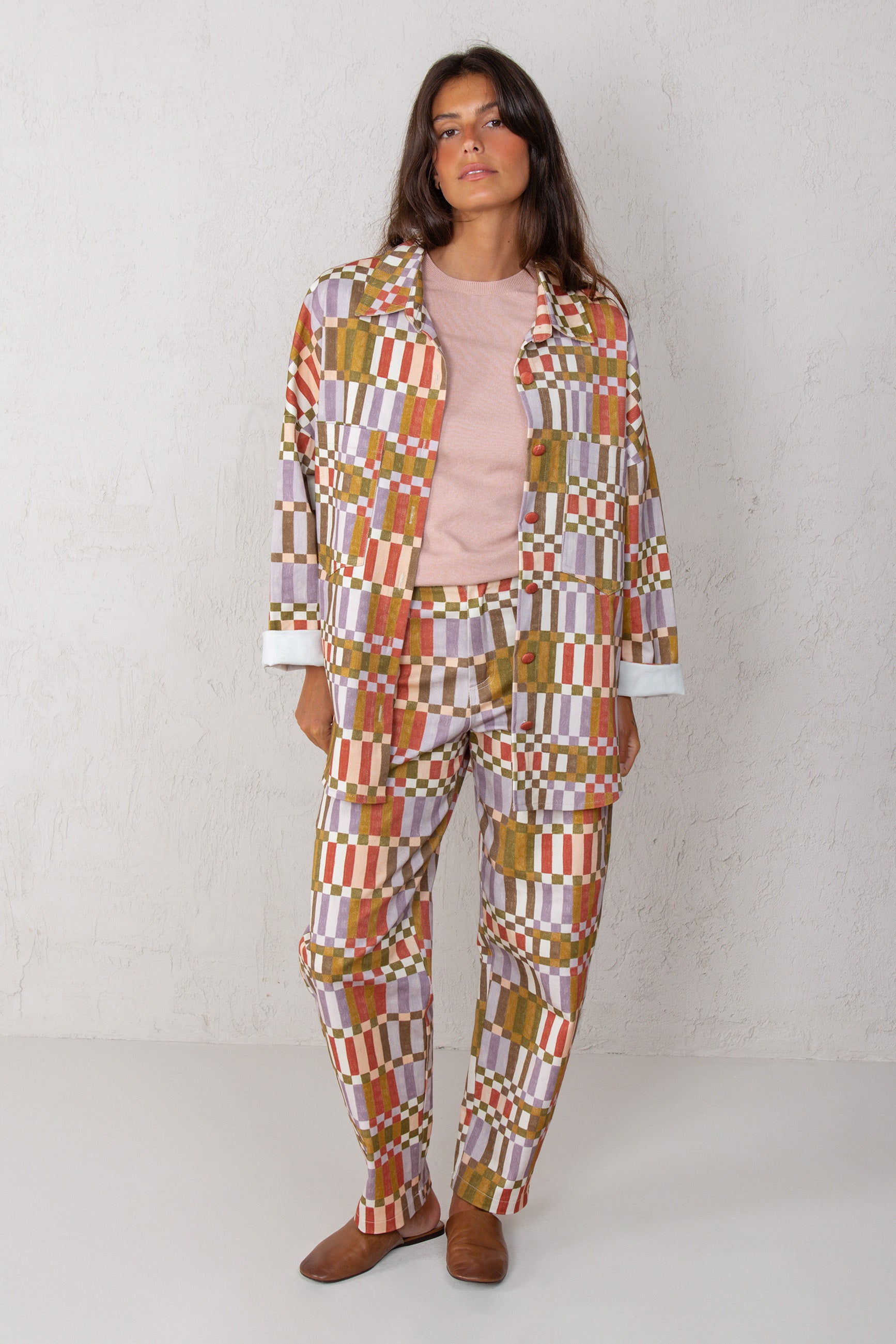 CELIA JACKET // GREEN CHECK