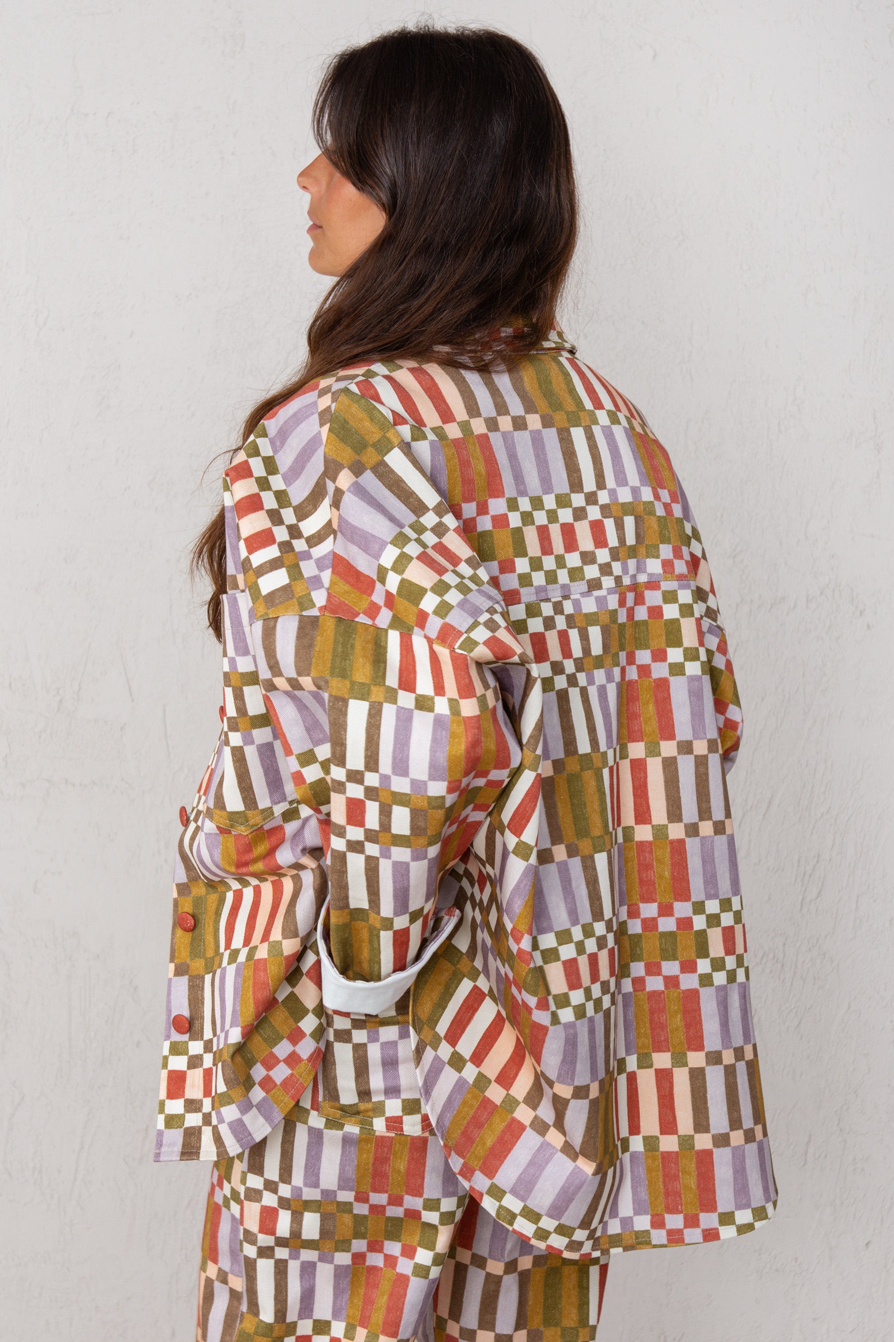 CELIA JACKET // GREEN CHECK