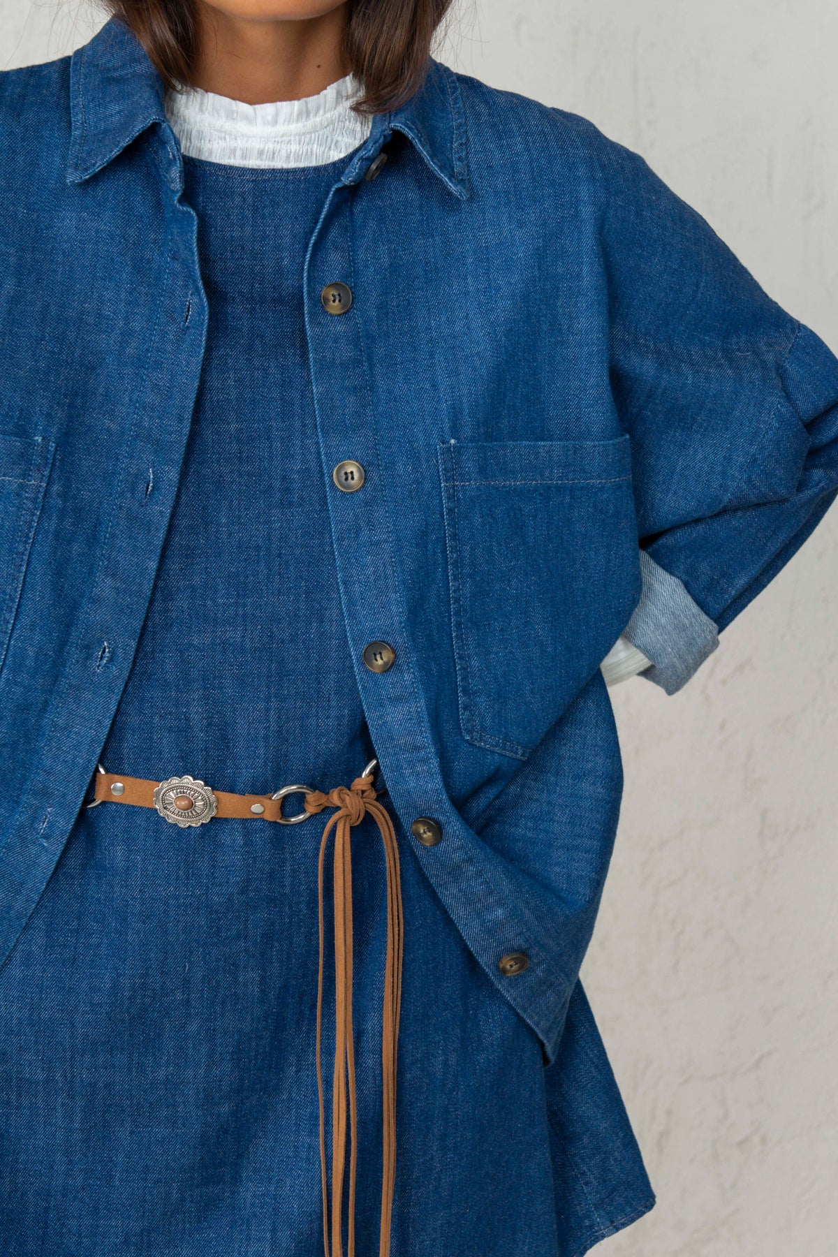 CHAQUETA CELIA // DENIM MEDIO