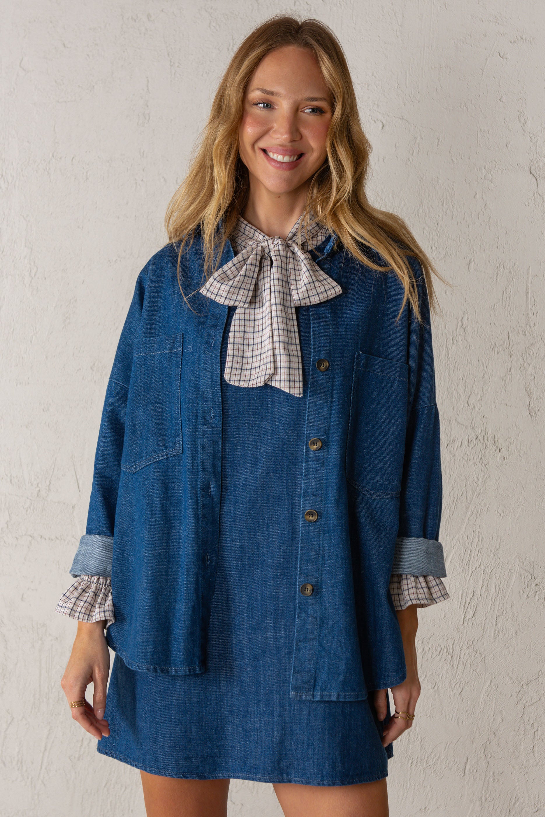 CHAQUETA CELIA // DENIM MEDIO