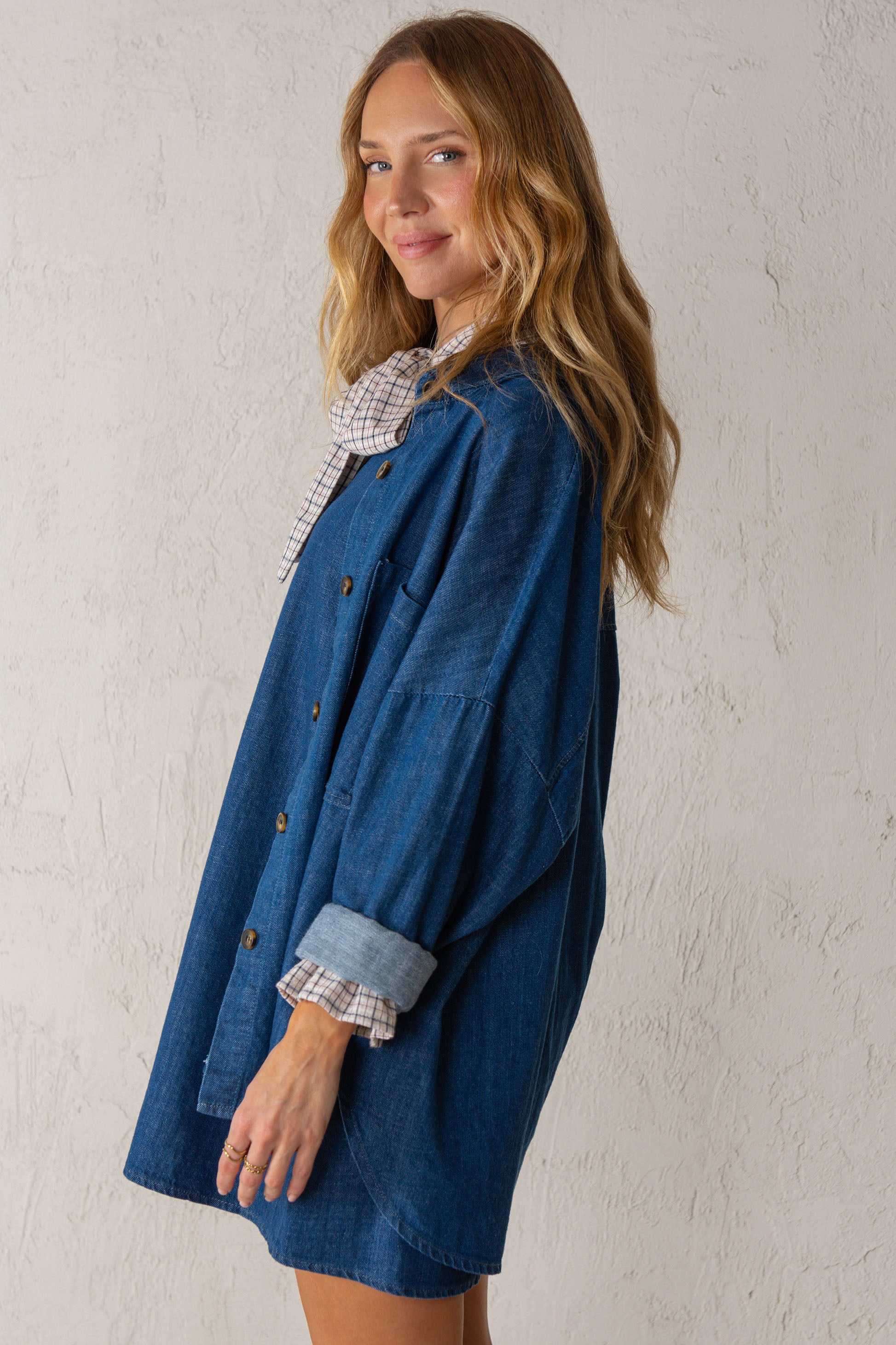 CHAQUETA CELIA // DENIM MEDIO