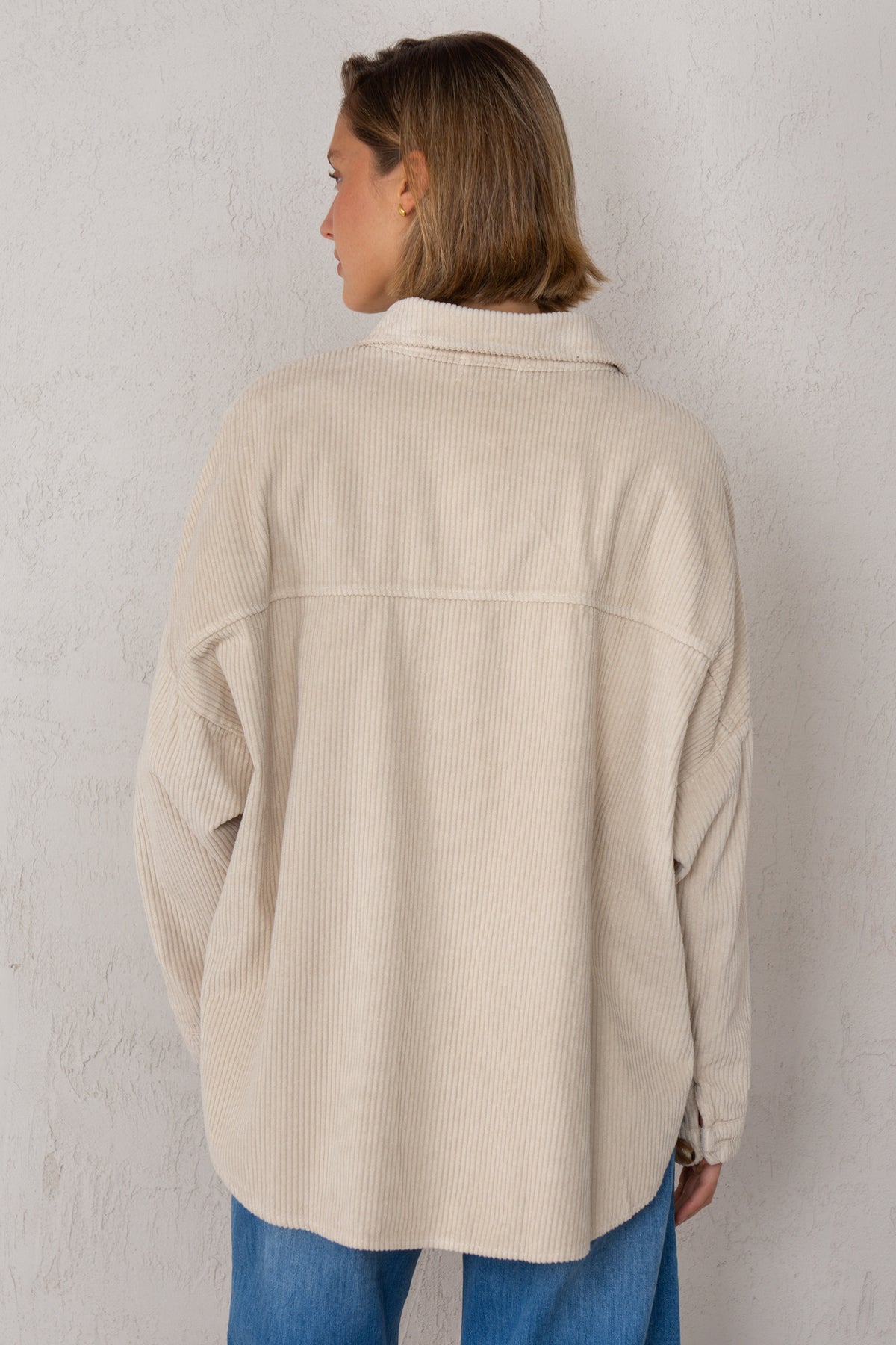 CELIA JACKET // BEIGE CORDUROY