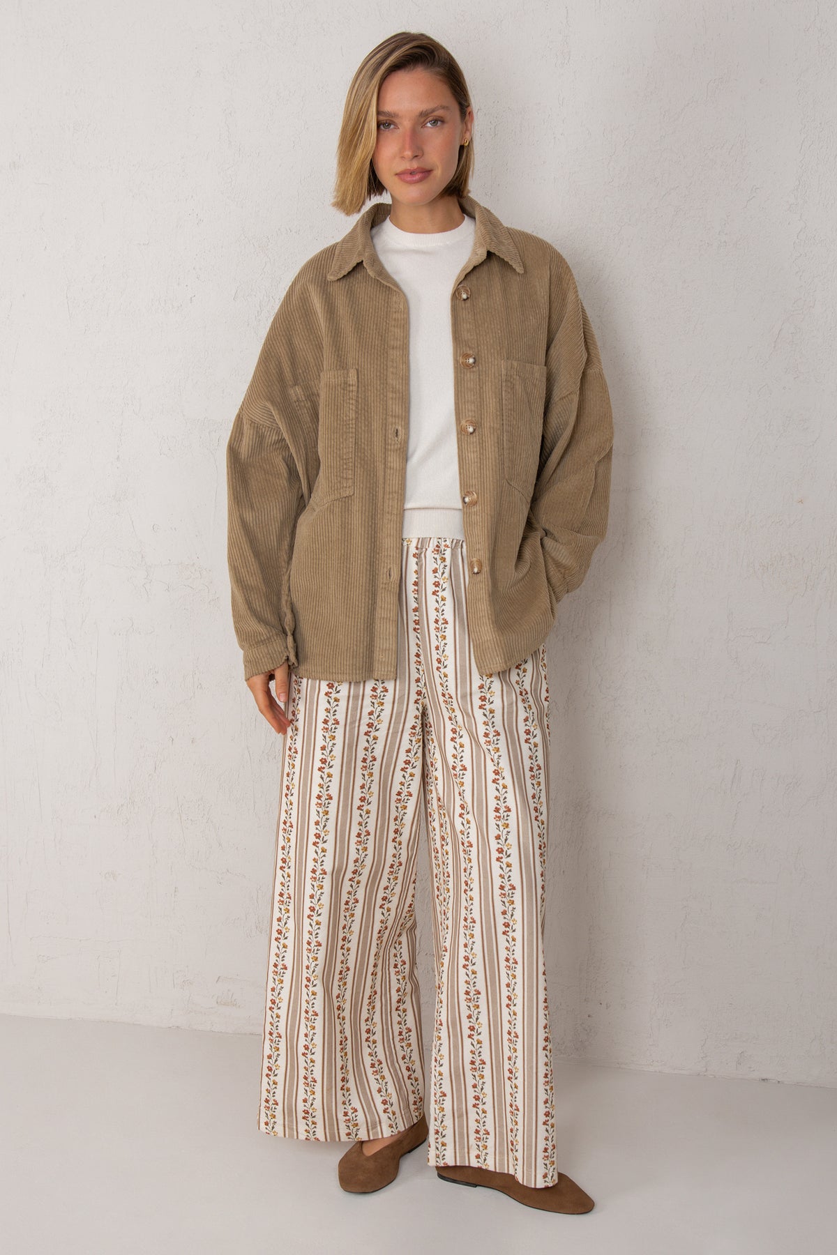 CELIA JACKET // BROWN CORDUROY
