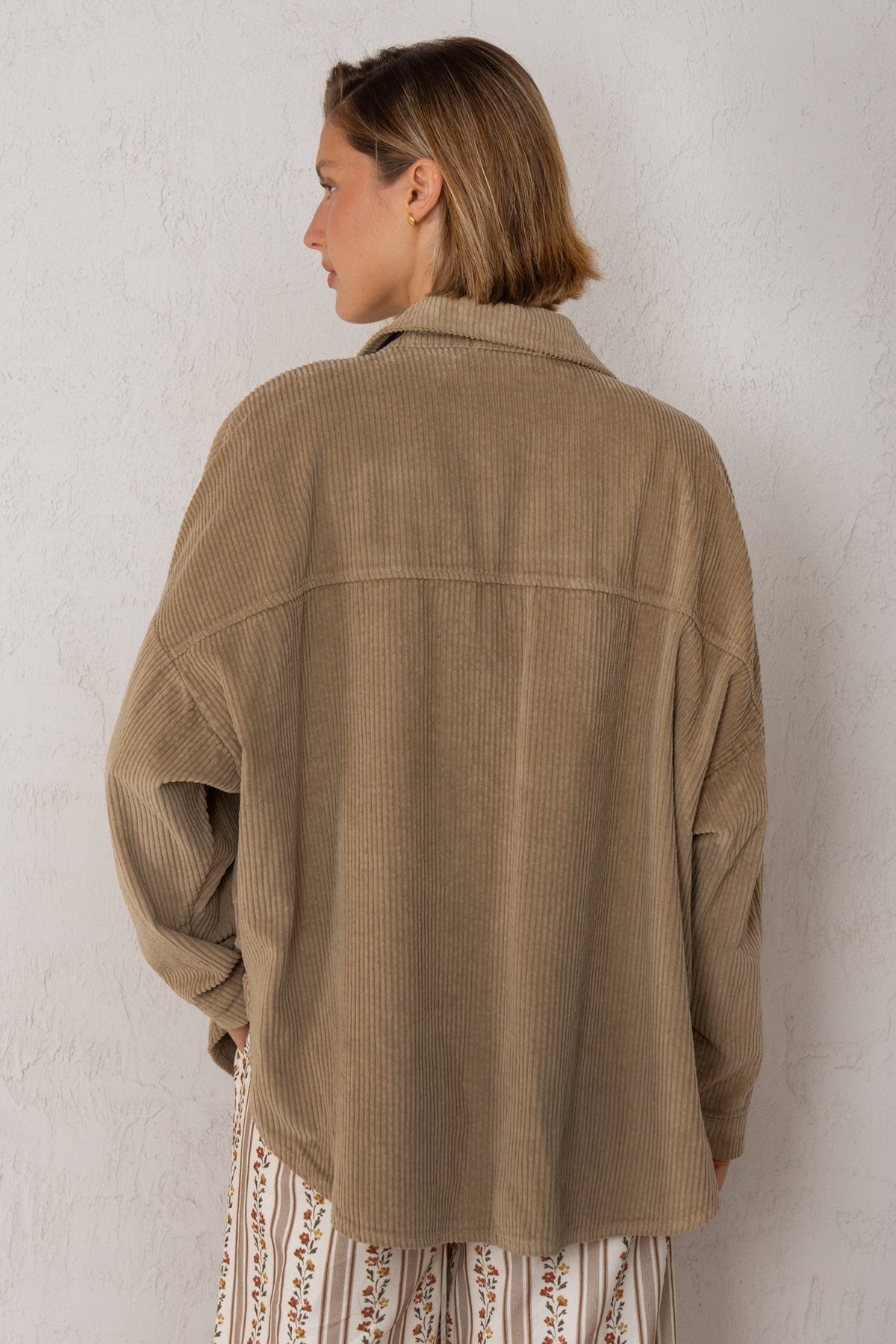 CELIA JACKET // BROWN CORDUROY