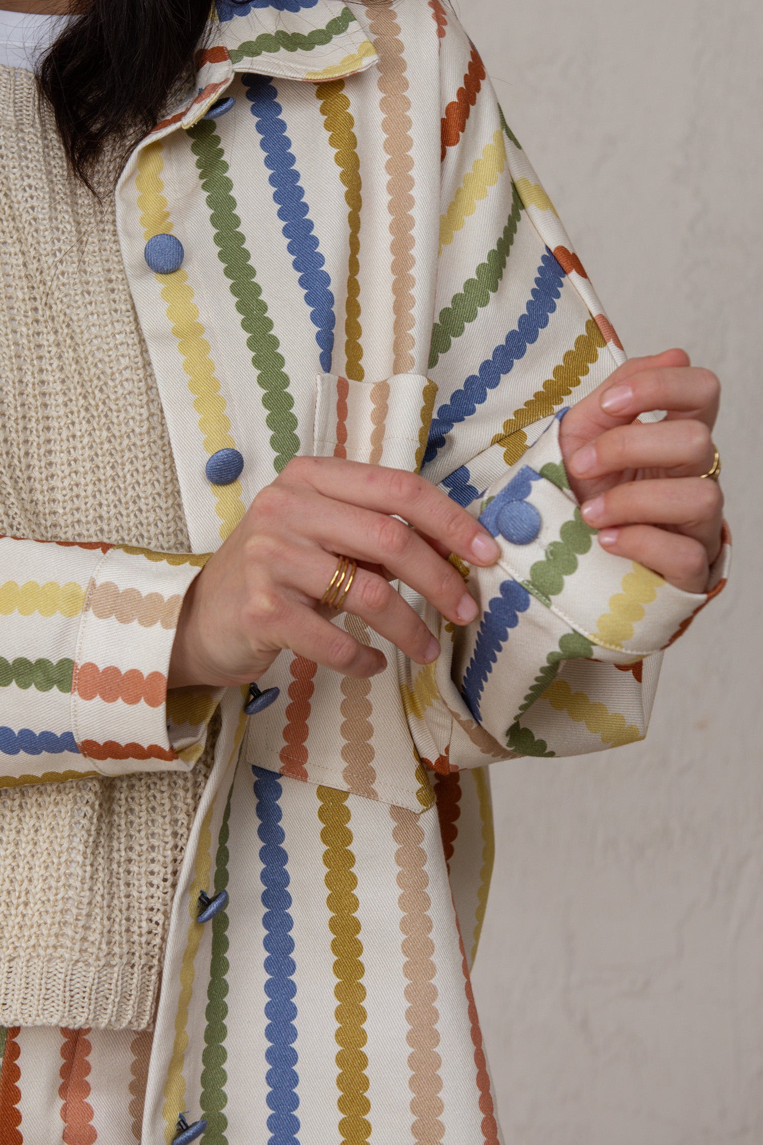 CHAQUETA CELIA // RAYAS DE COLORES