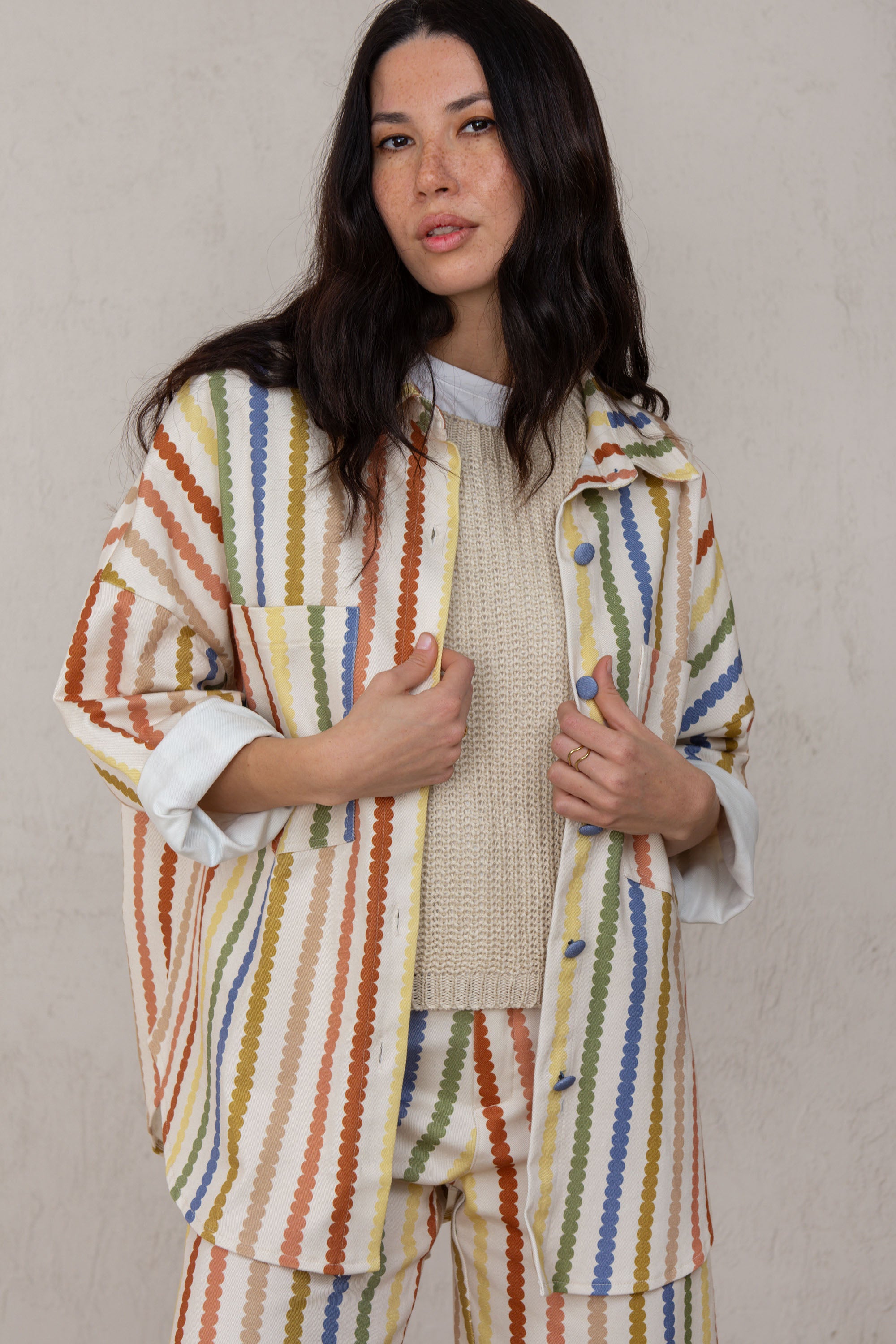 CHAQUETA CELIA // RAYAS DE COLORES