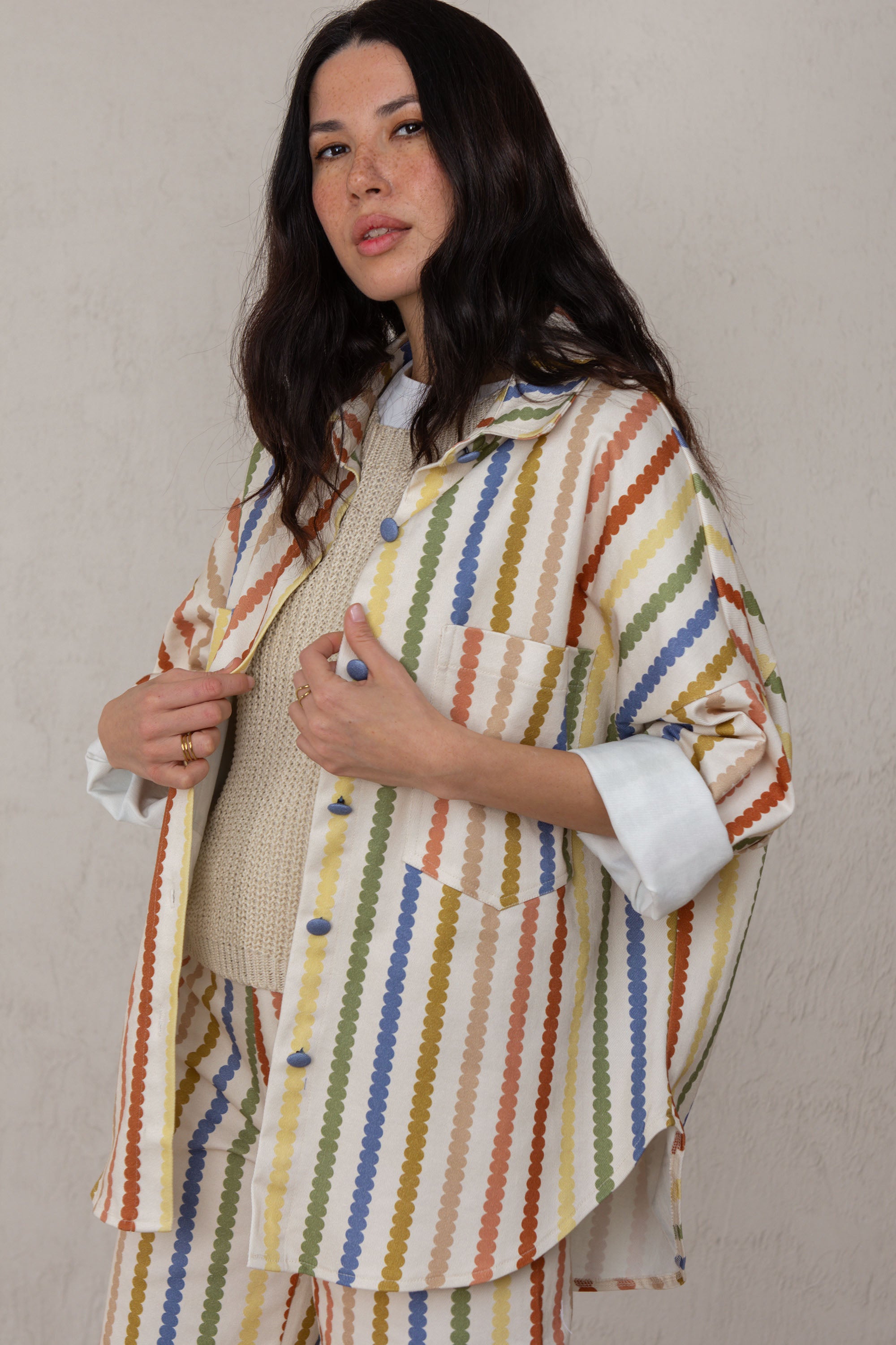 CHAQUETA CELIA // RAYAS DE COLORES