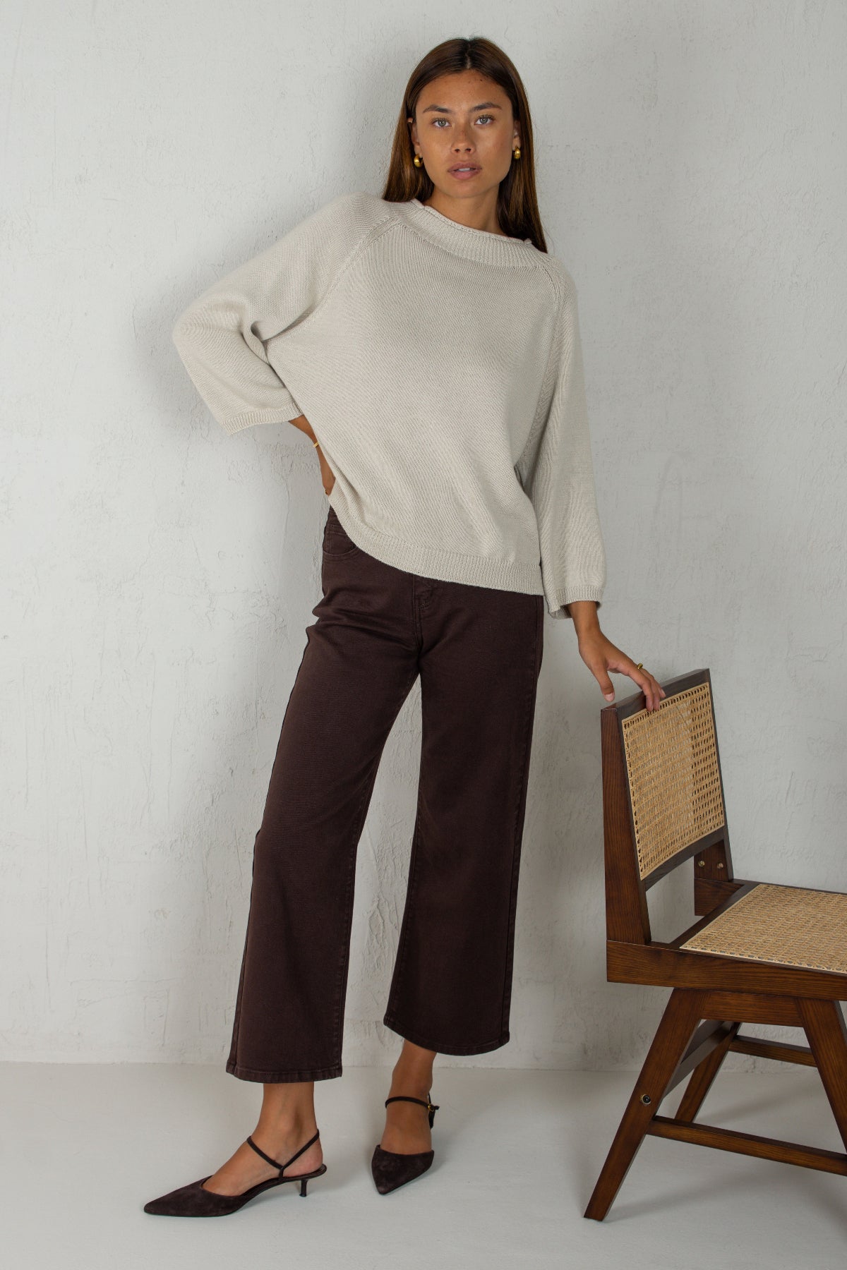 PANTALÓN CAROL // MARRÓN OSCURO