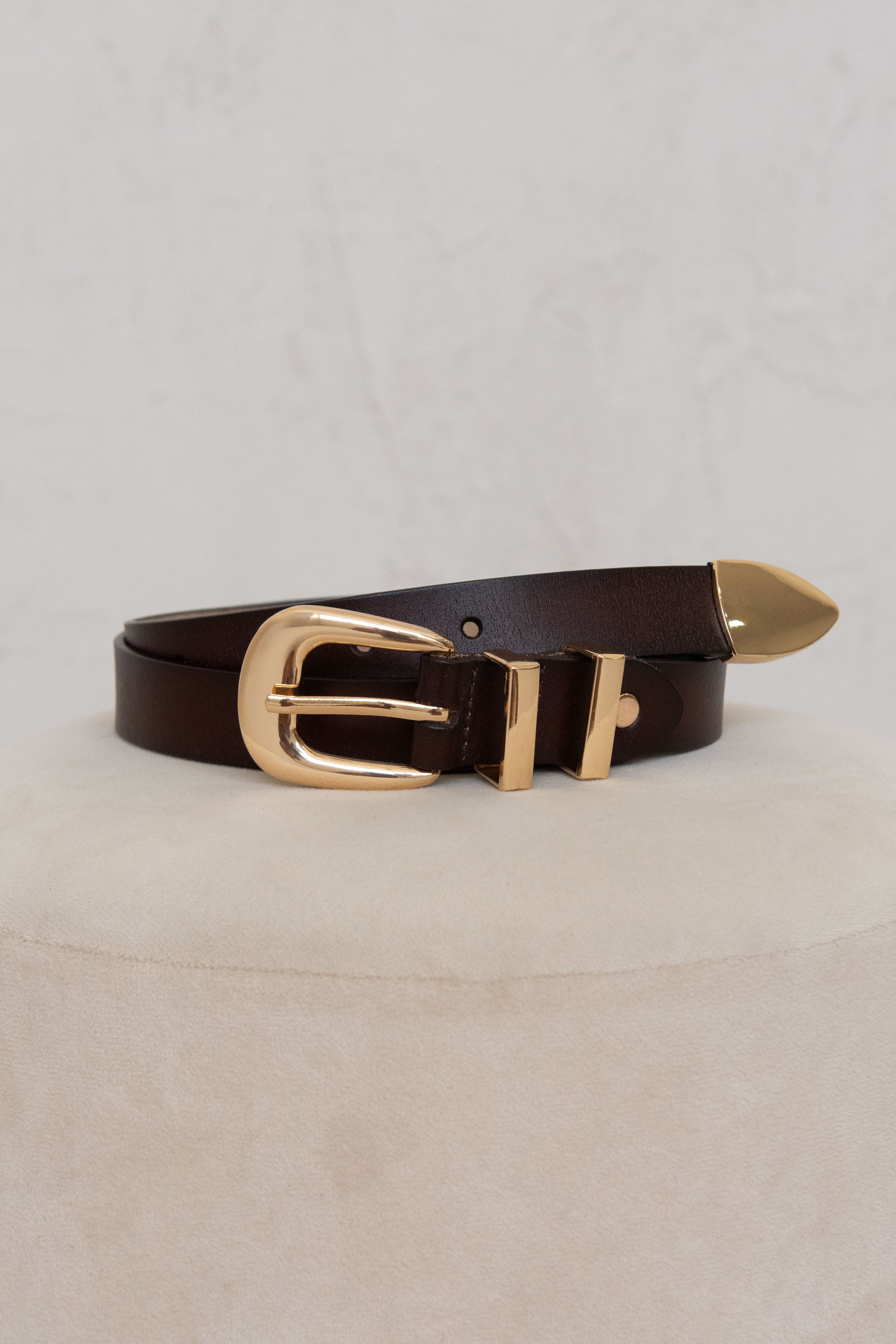 CARMEN BELT // DARK BROWN