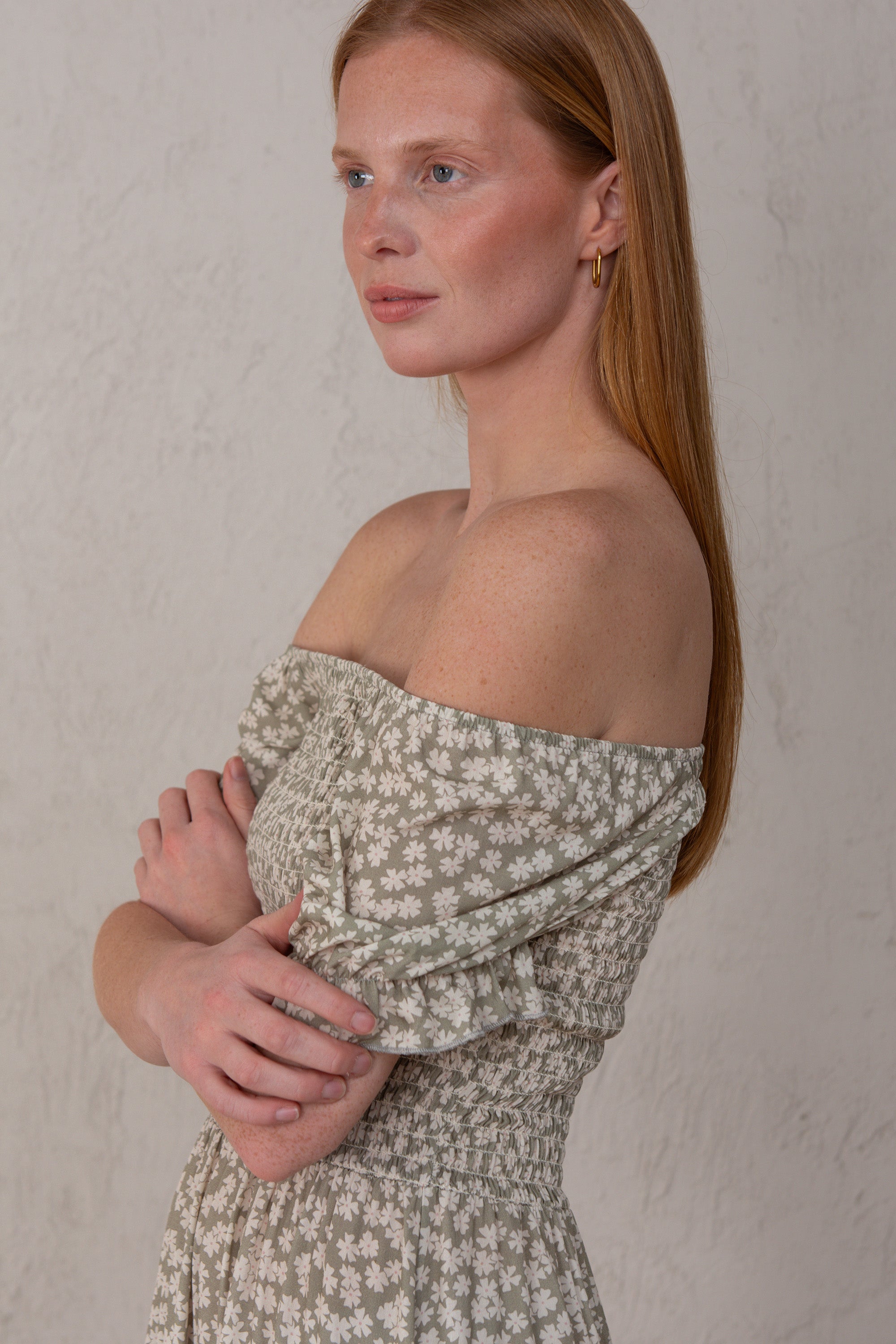 VESTIDO CLARA // FLORES MINI VERDE