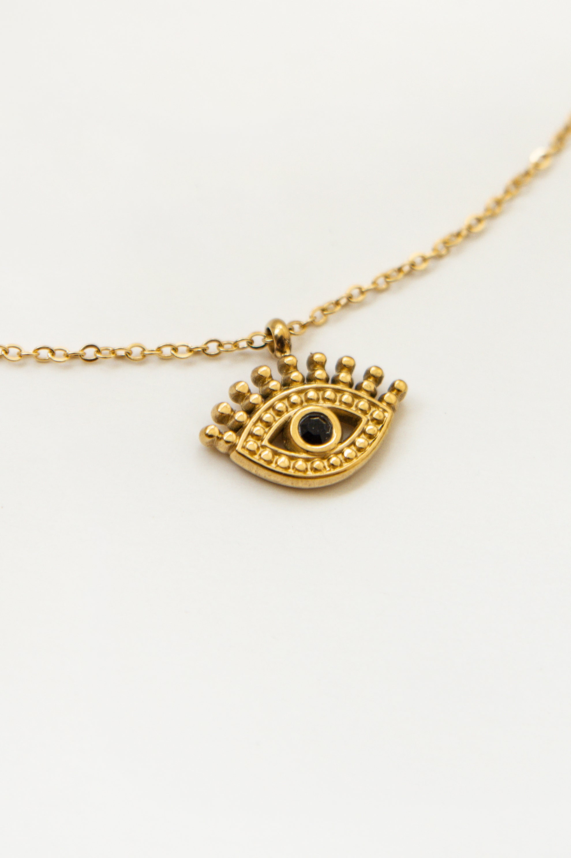 EYE NECKLACE // BLACK