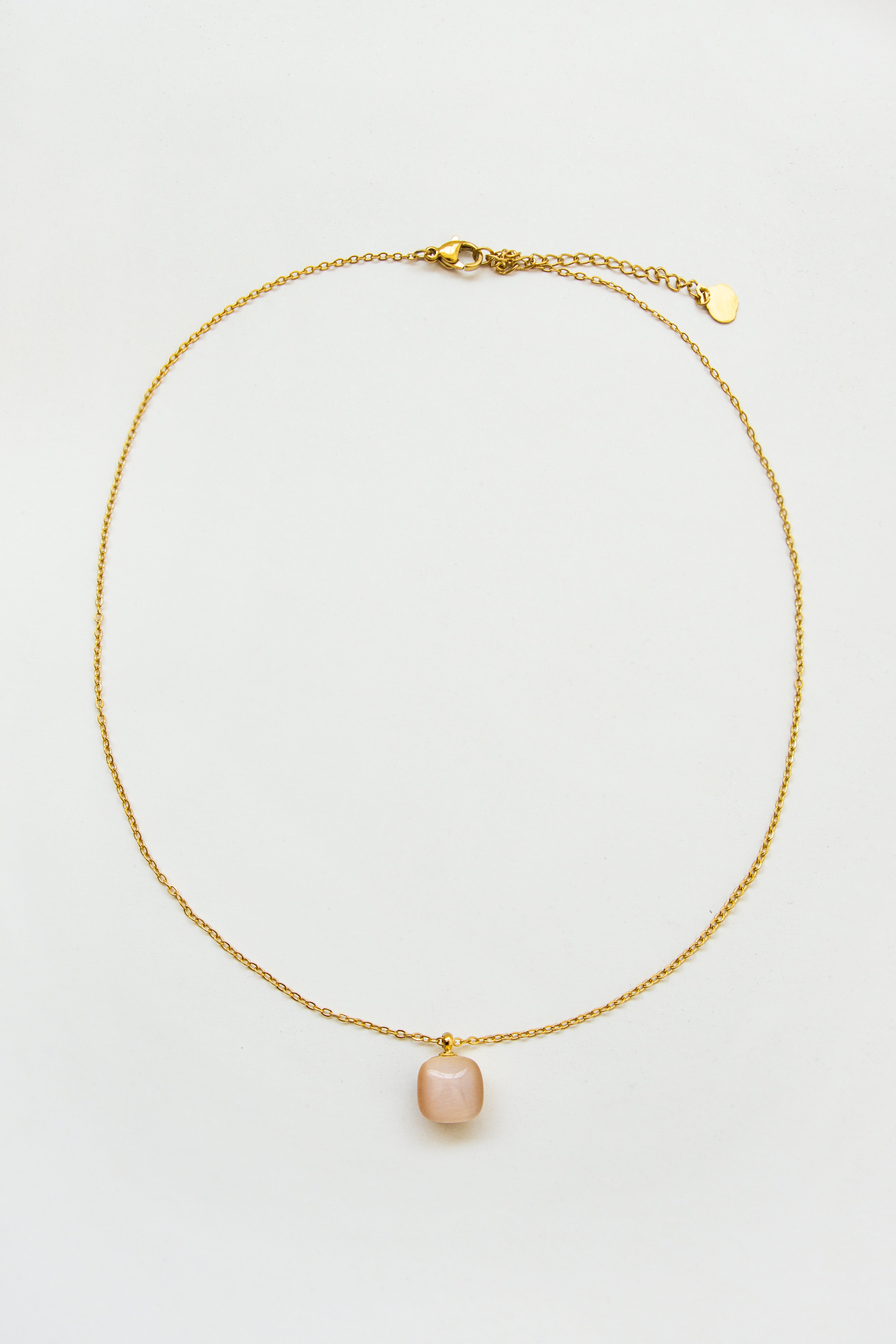 COLLAR PIEDRA MINIMAL // ROSA