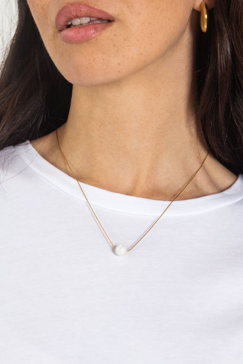 SPHERE NECKLACE // WHITE image 1