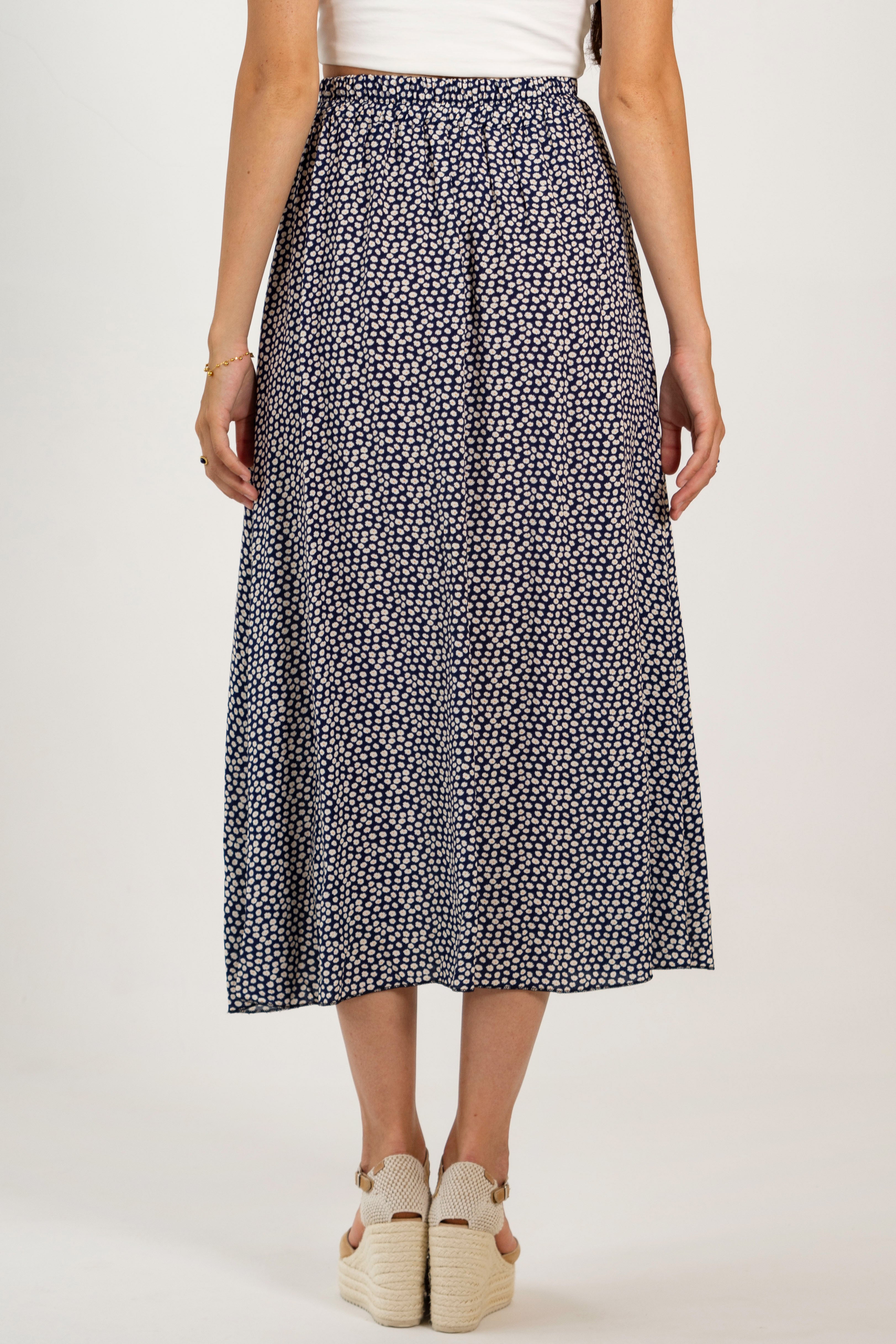 CARLA SKIRT // DARK BLUE FLOWERS