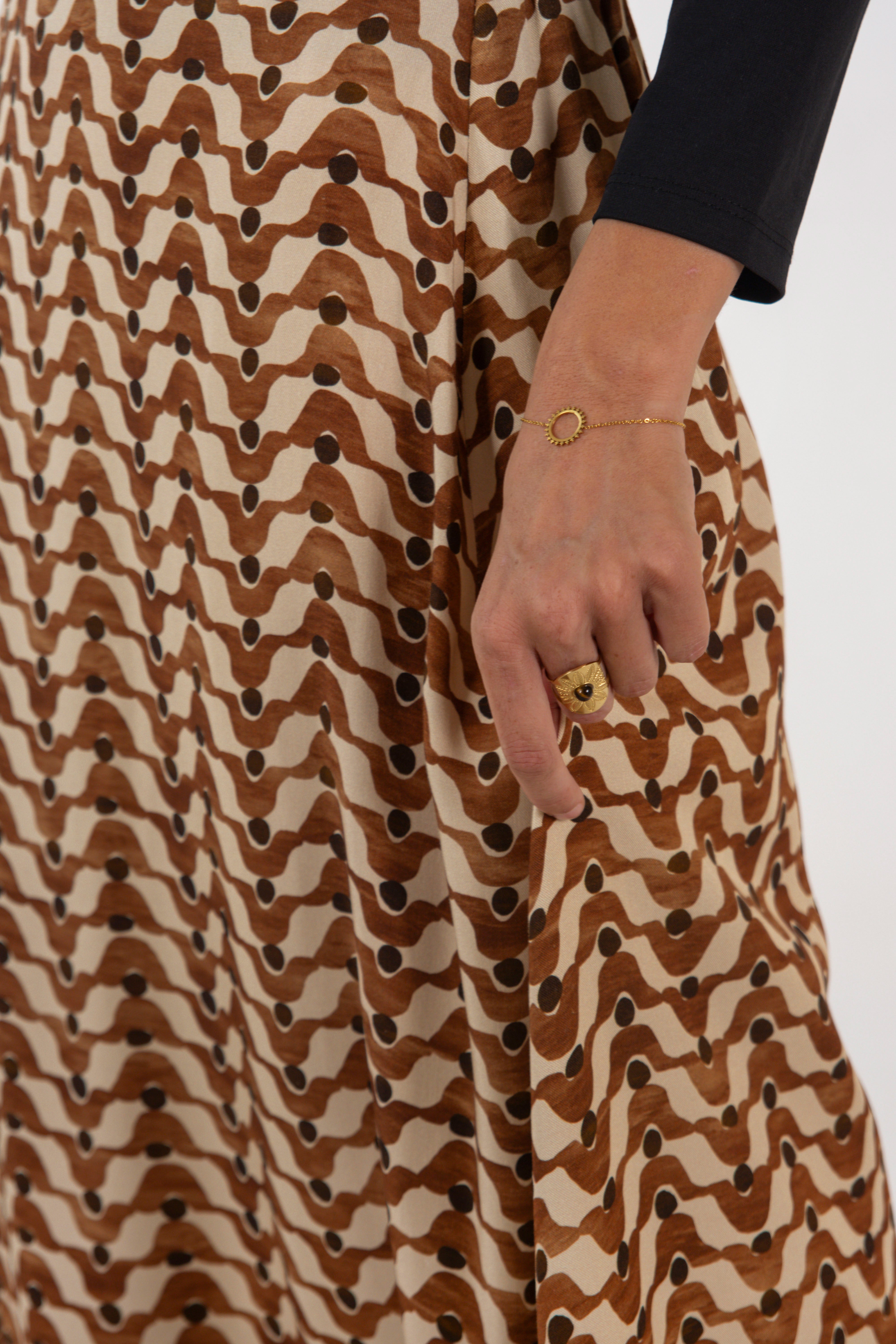 CARLA SKIRT // BROWN ETHNIC