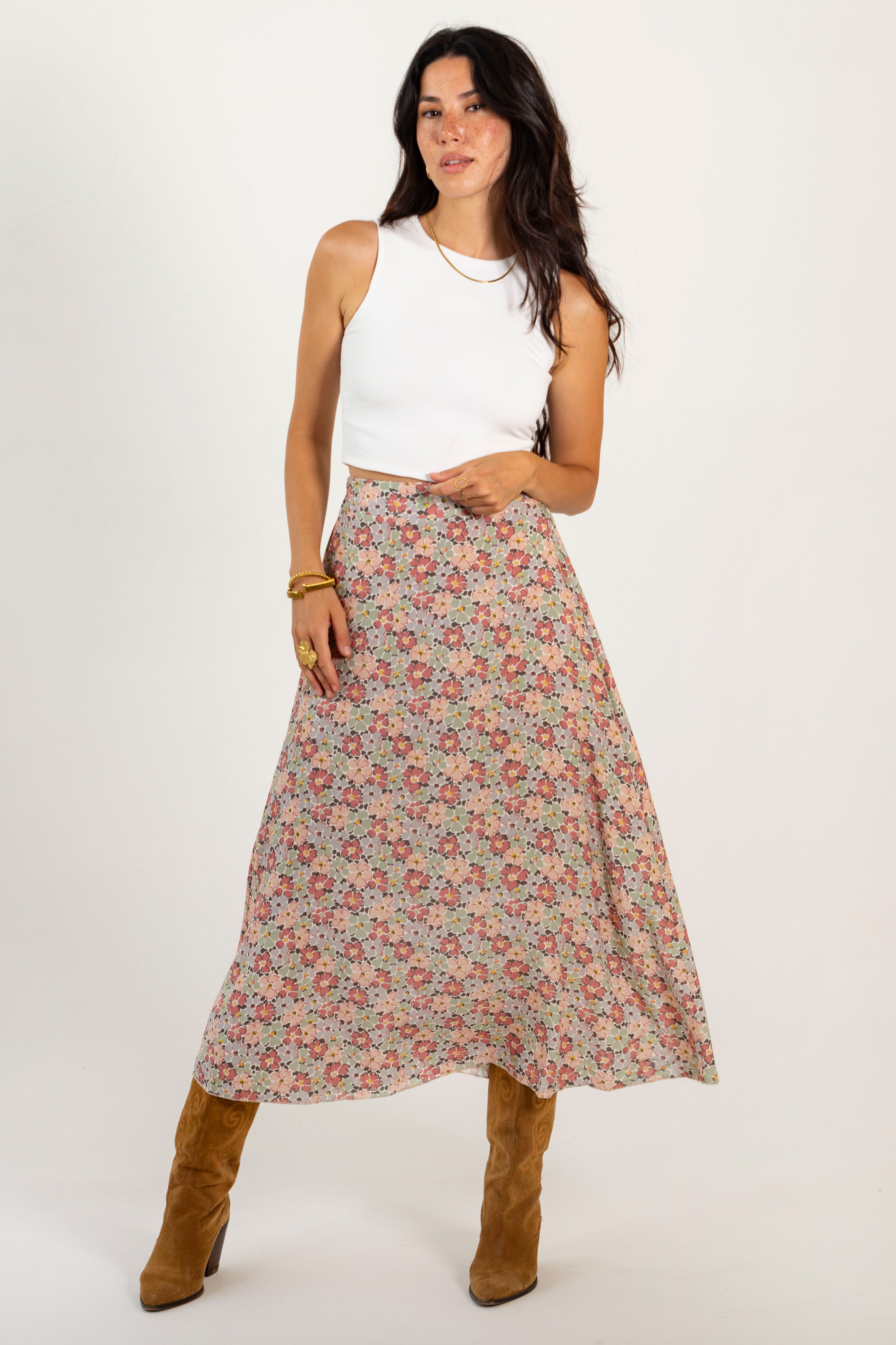 CARLA SKIRT // AUTUMN FLOWERS