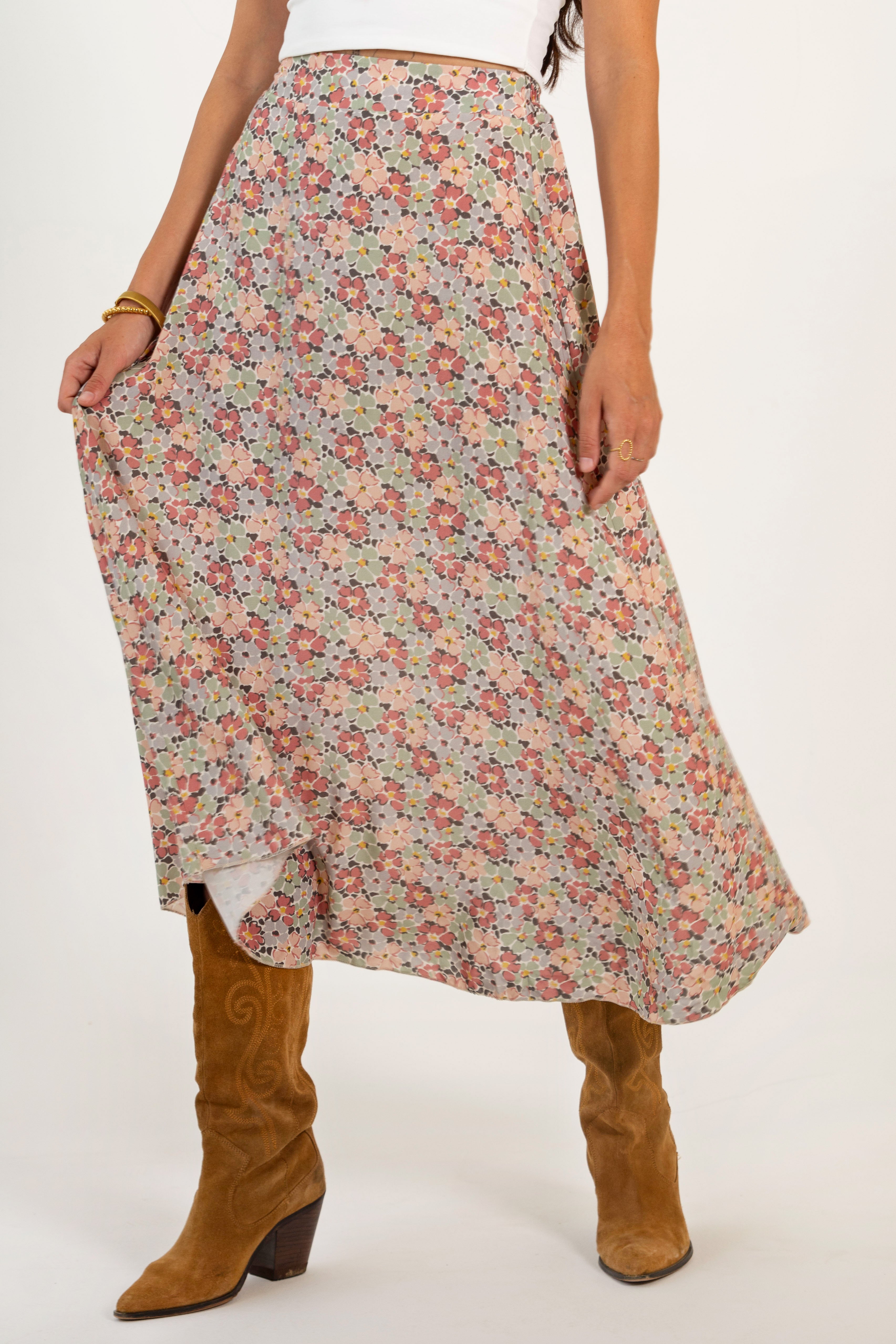 CARLA SKIRT // AUTUMN FLOWERS