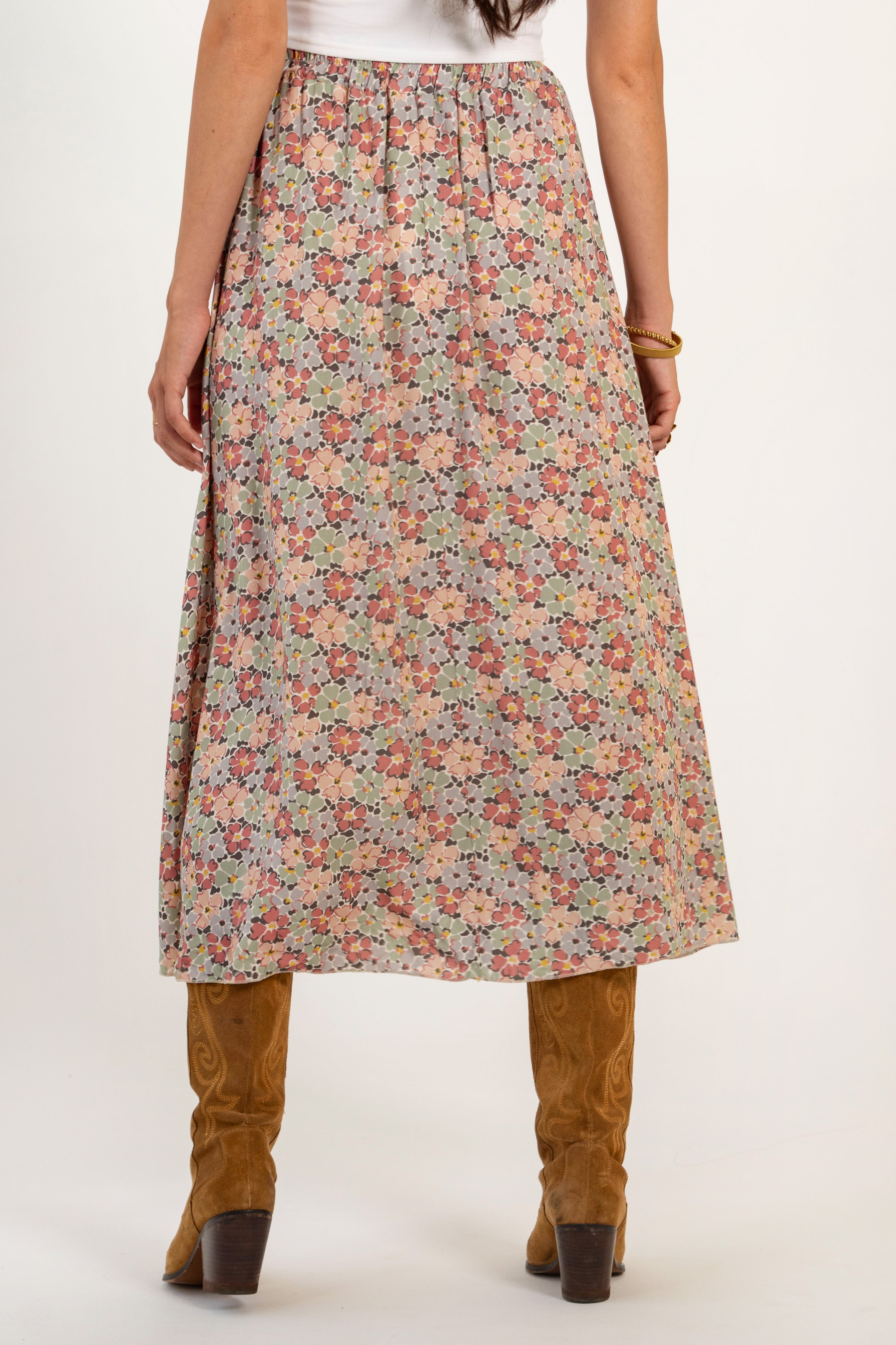 CARLA SKIRT // AUTUMN FLOWERS