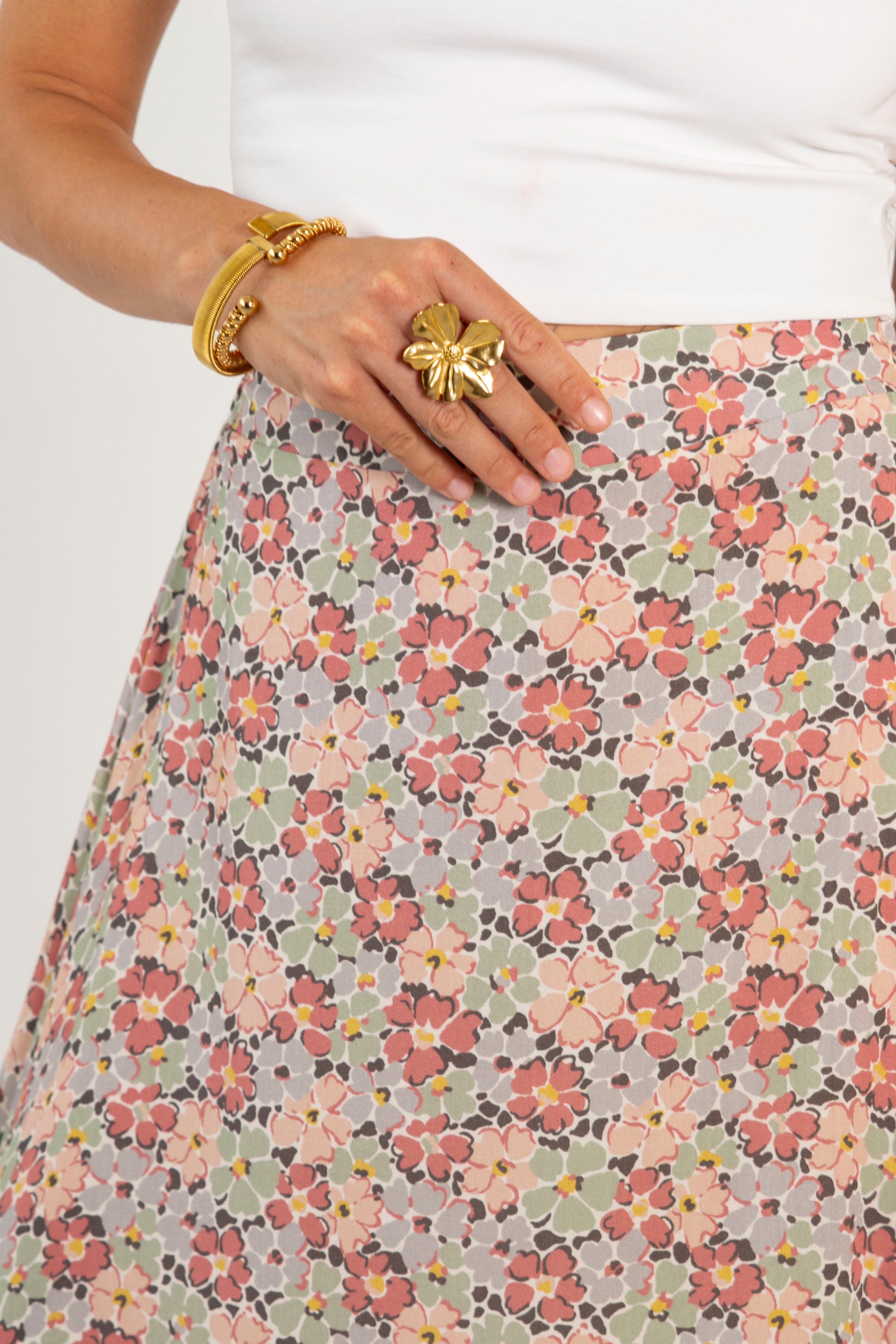 CARLA SKIRT // AUTUMN FLOWERS