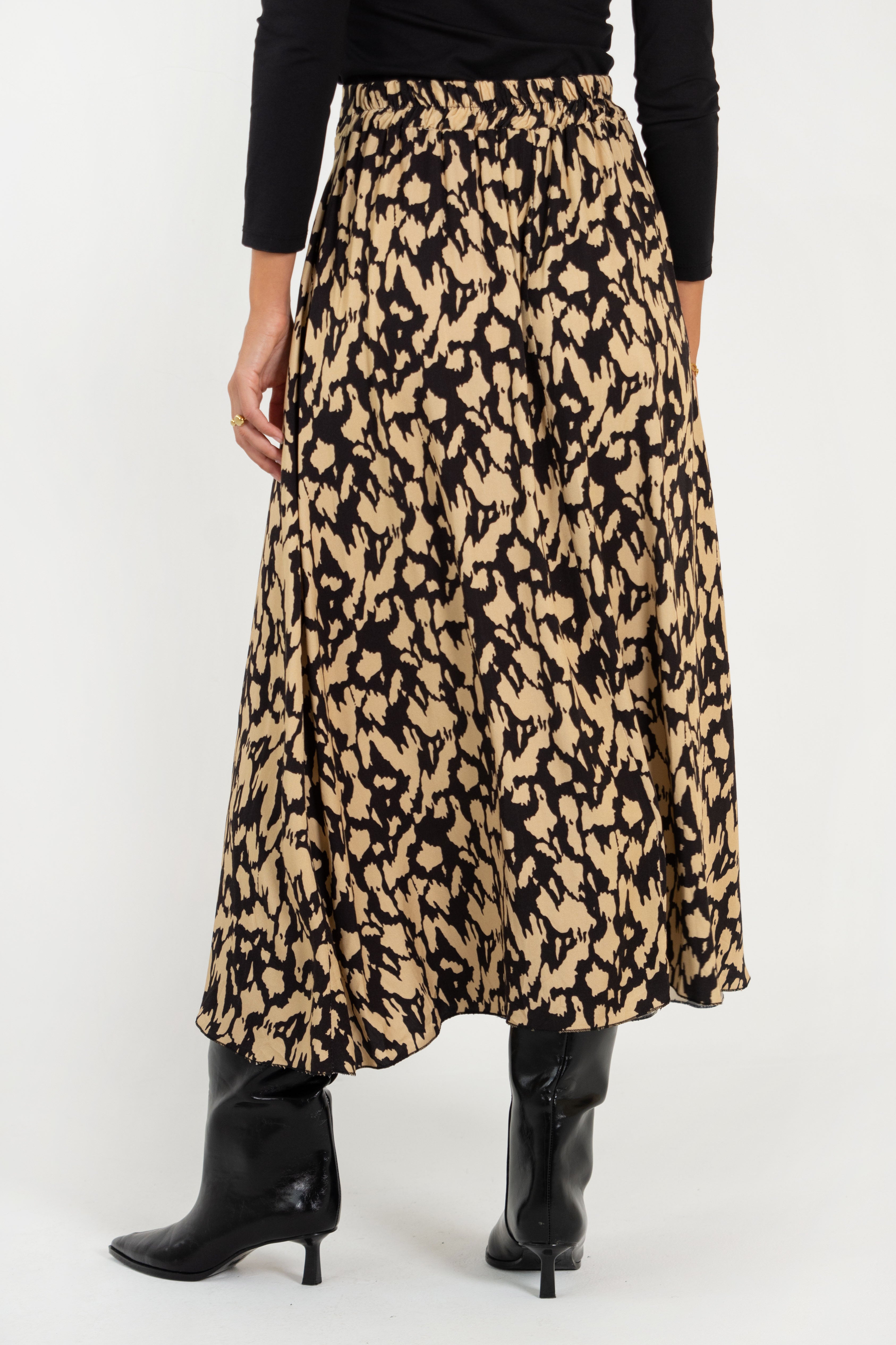 CARLA SKIRT // BLACK PRINT