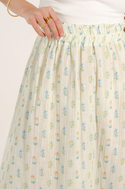 SARA SKIRT // YELLOW STRIPES image 1